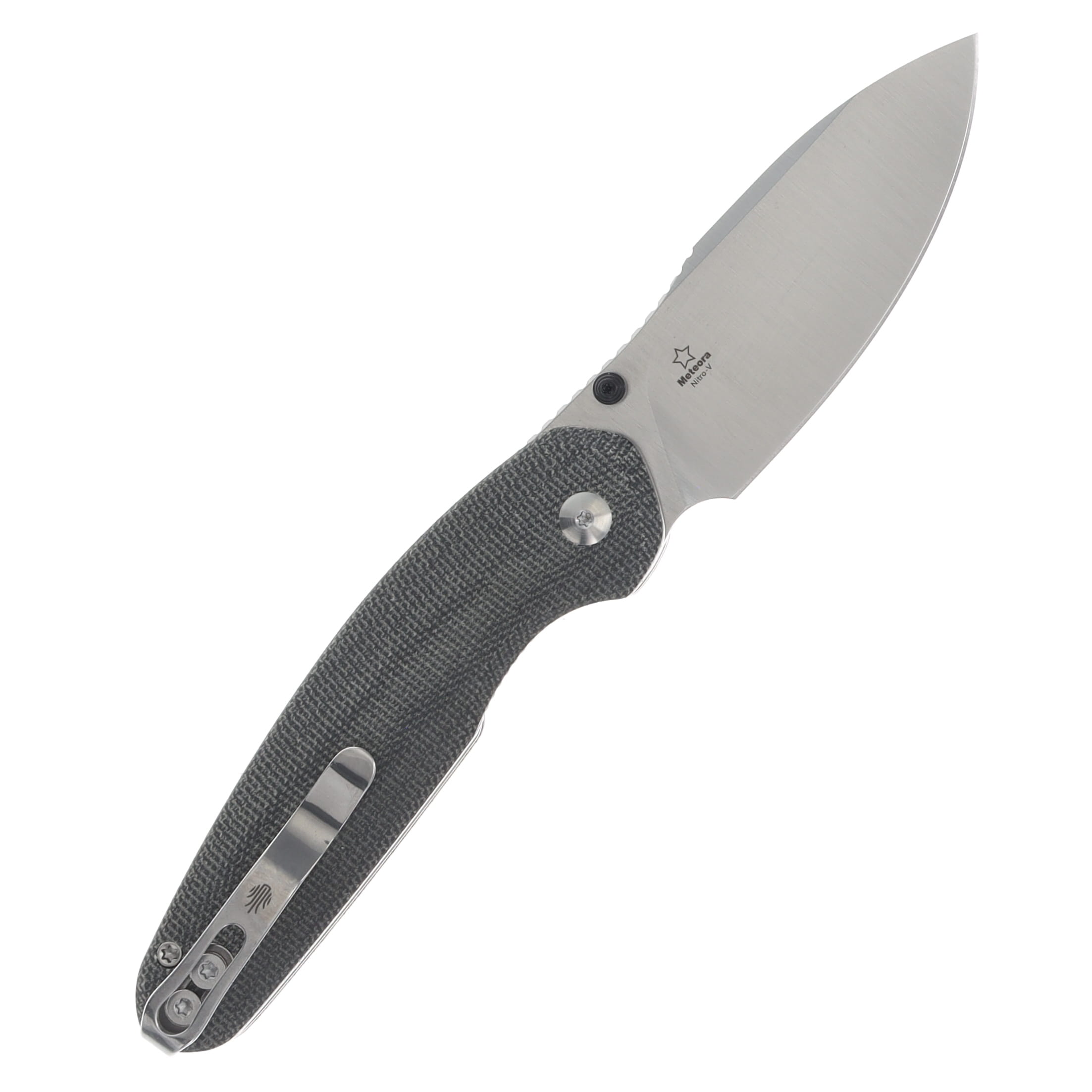 Kizer Meteora Folding Knife 3.22 Inch Plain Satin Drop Point V3730A1 View 2