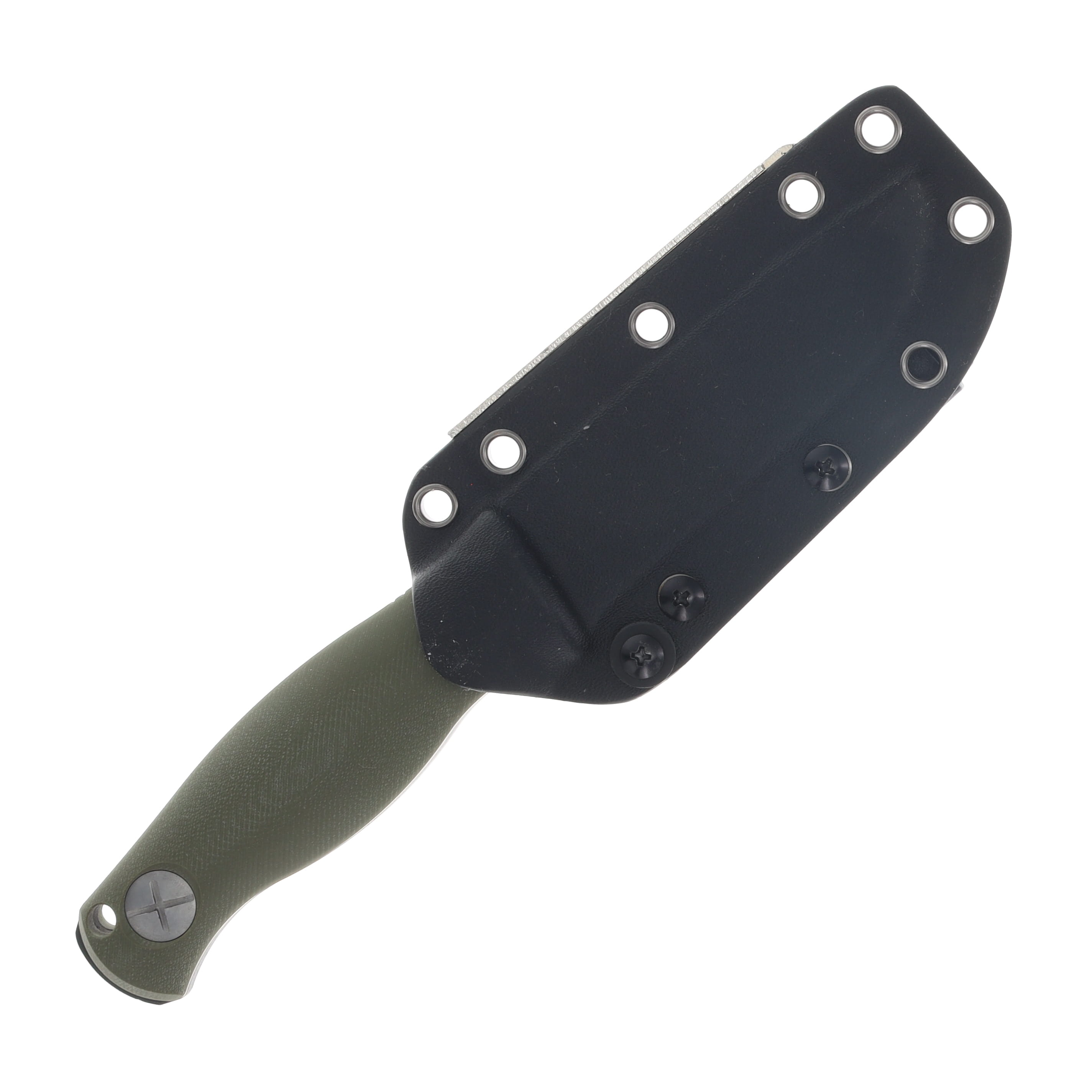 Kizer Polaris Fixed Blade Knife OD Green 4.23in Plain Black Drop Point 1100A2 View 5