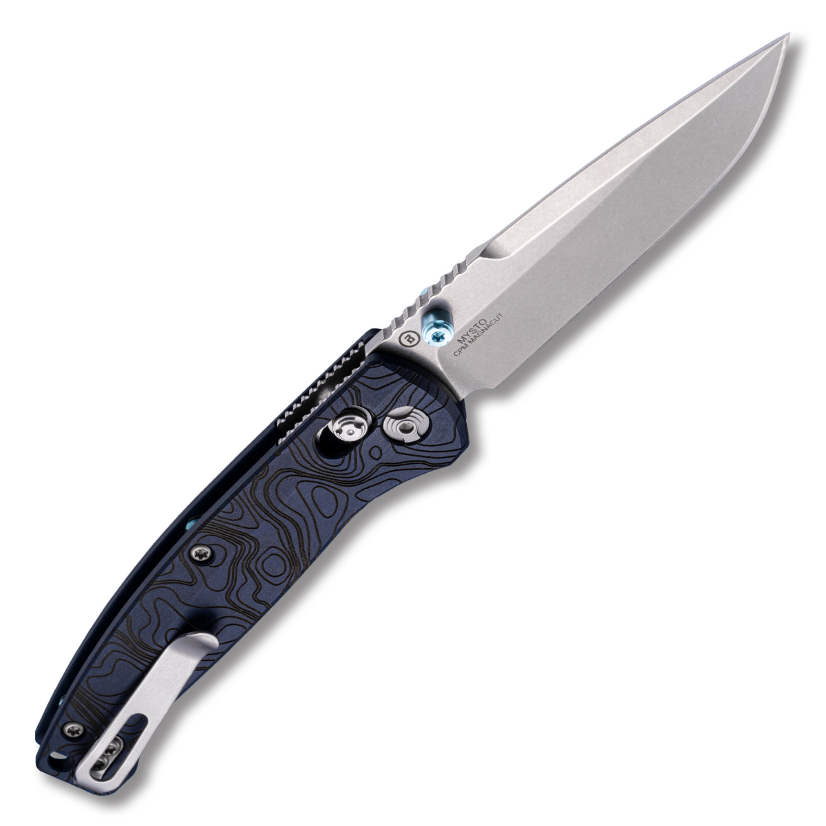 Hogue Mysto Water Folding Knife Magnacut/Blue Canyon Richlite HG24456 View 2