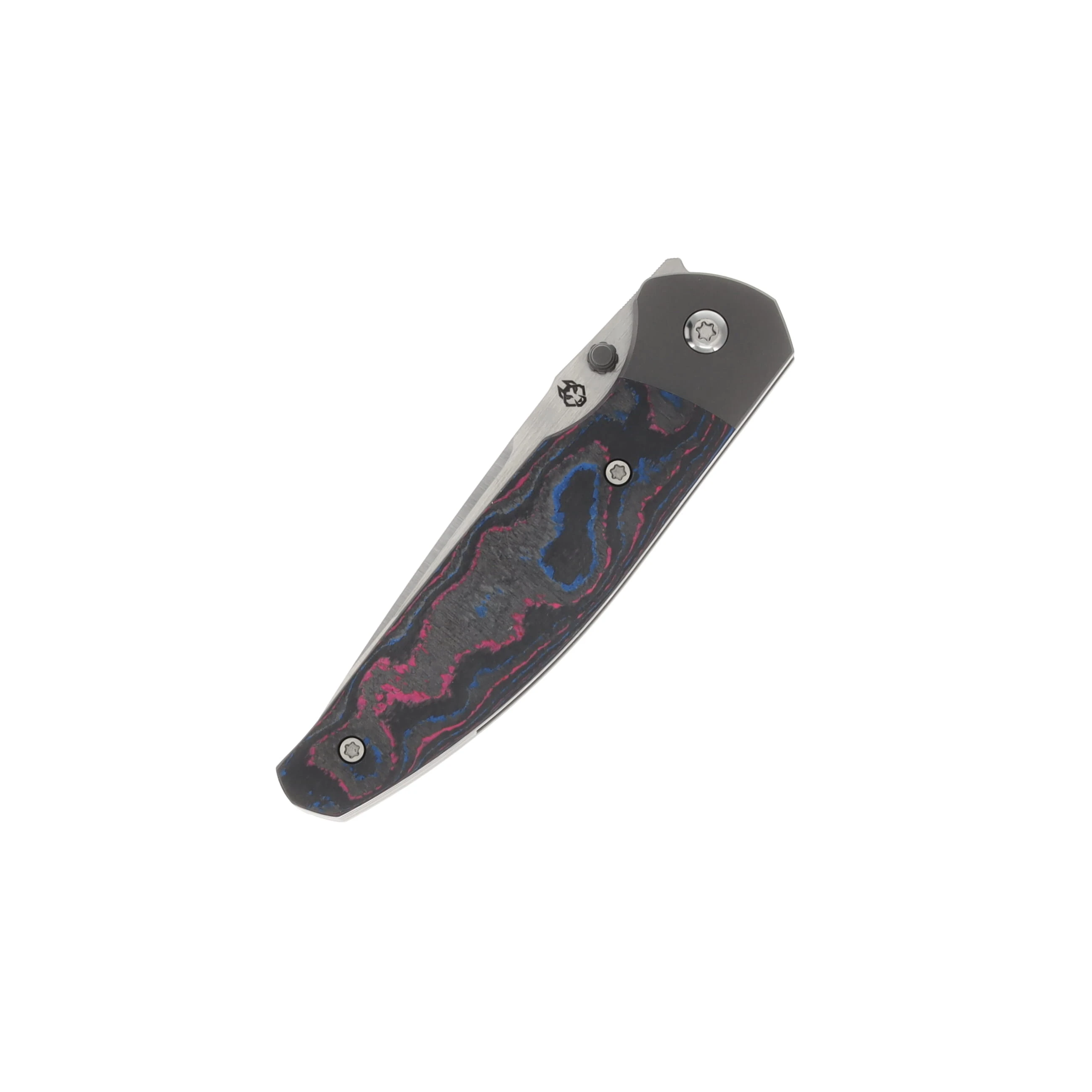 Jack Wolf Tango Folding Knife Belt Satin/Miami CamoCarbon TANGO-01-CC-MIAMI View 5