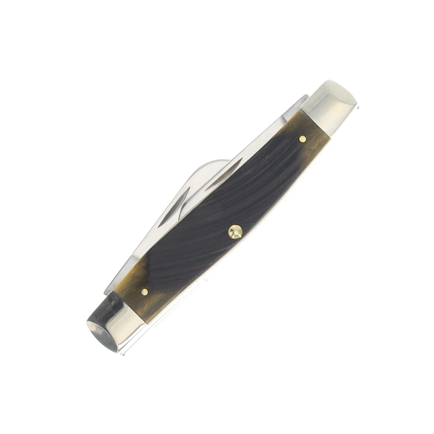 Case XX Olive Green Sawcut Jigged Bone Large Stockman Folding Knife CA39232 View 3
