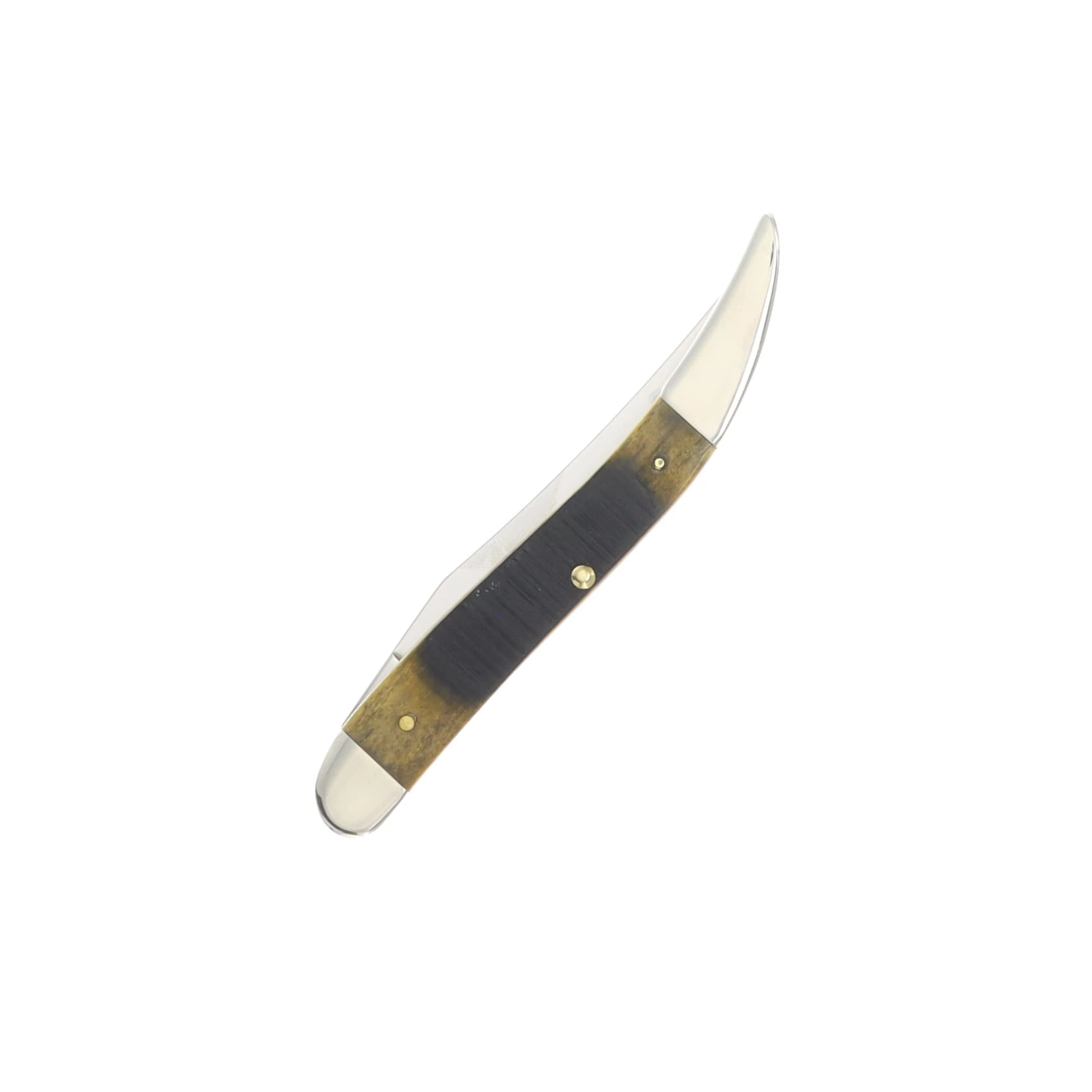 Case XX Olive Green Sawcut Jigged Bone Medium Texas Toothpick Folding Knife CA39235 View 4