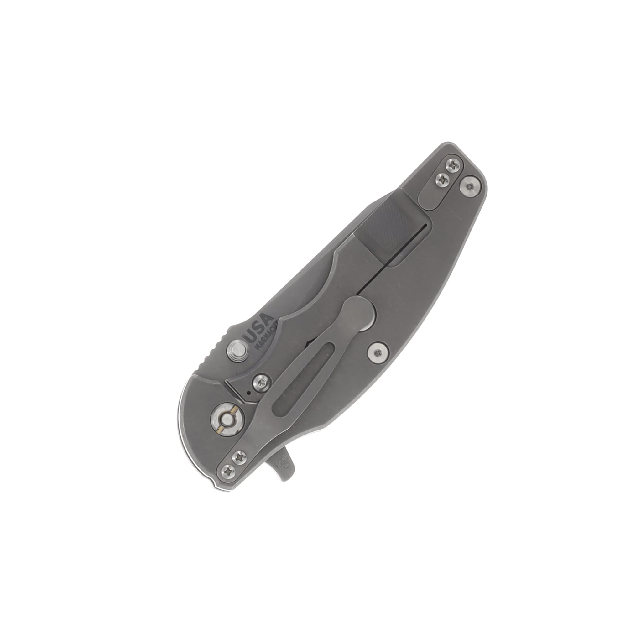 Hinderer Jurassic Blue – Working Finish 3.37in Plain Working Drop Point KJURSLTWWFBL View 2