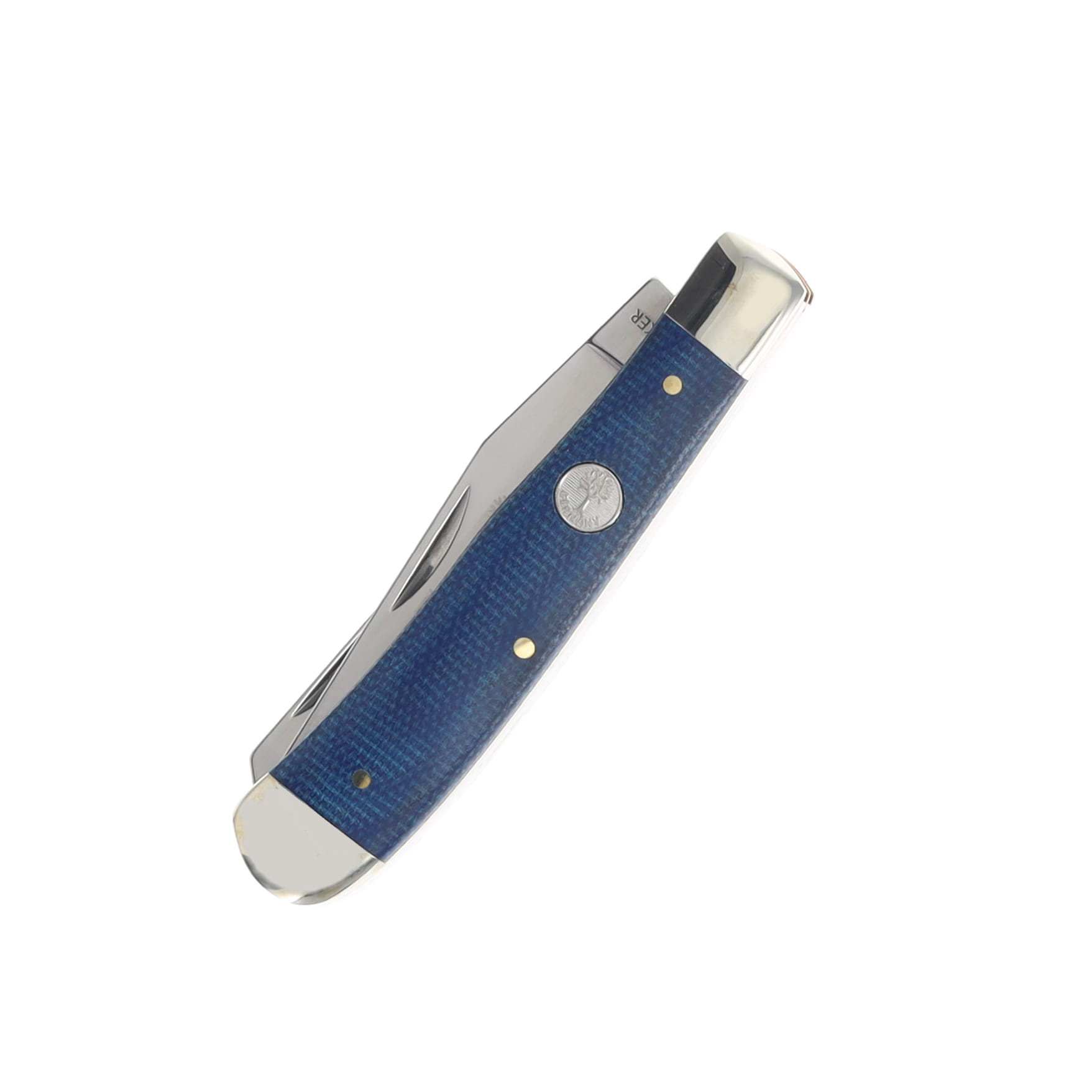 Boker TS 2.0 Trapper Denim Canvas Micarta D2 Drop Point-Spear Point 3.31In BK110887 View 5