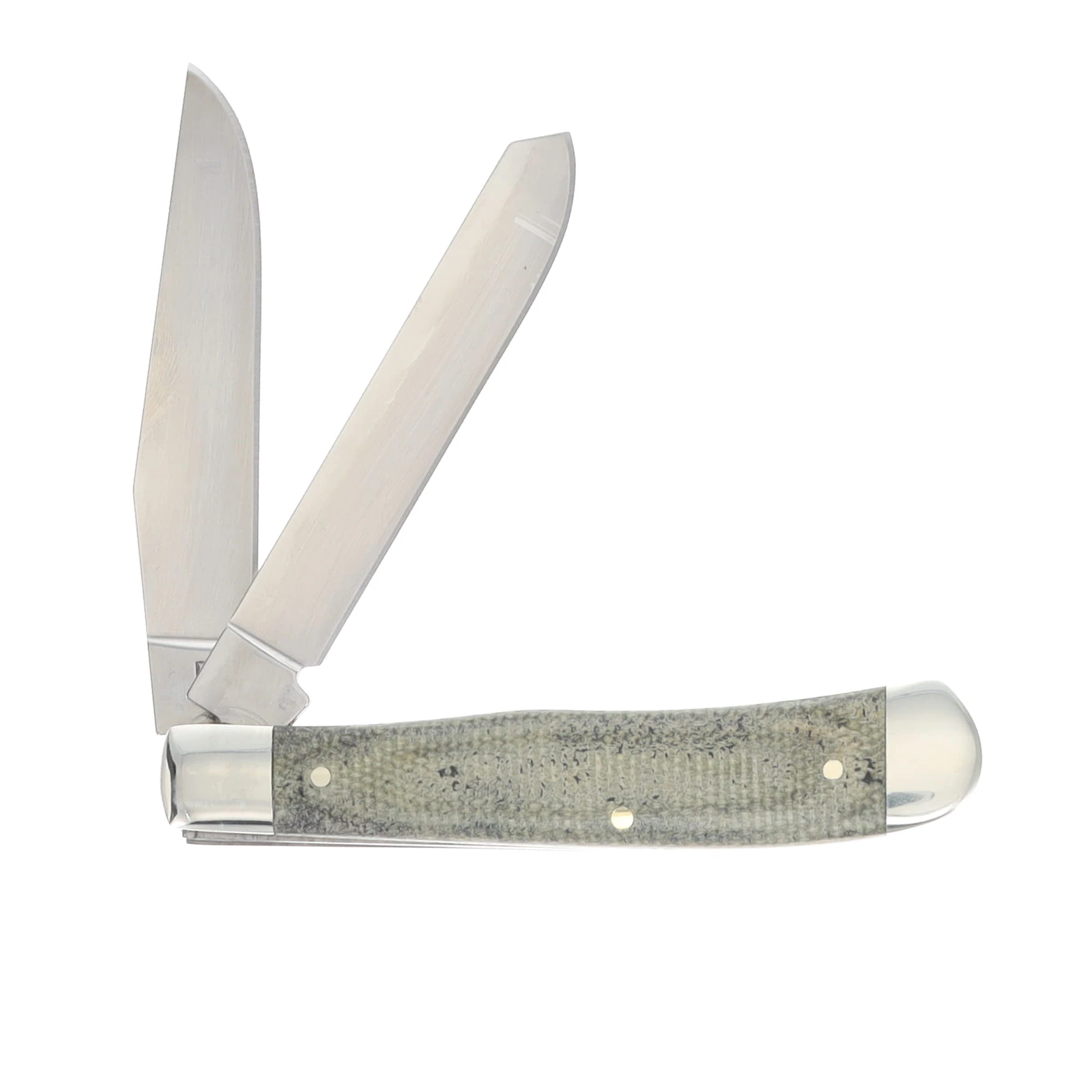 Boker Treebrand Trapper Canvas Micarta Green D2 Drop Point-Spear Point 3.31In BK110888 View 2