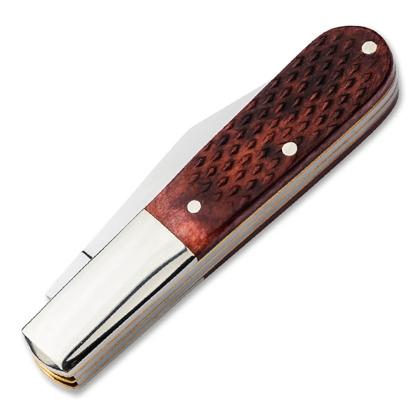 Boker Tree Brand 2 Blade Barlow Brown Checkered Bone BK110892 View 2