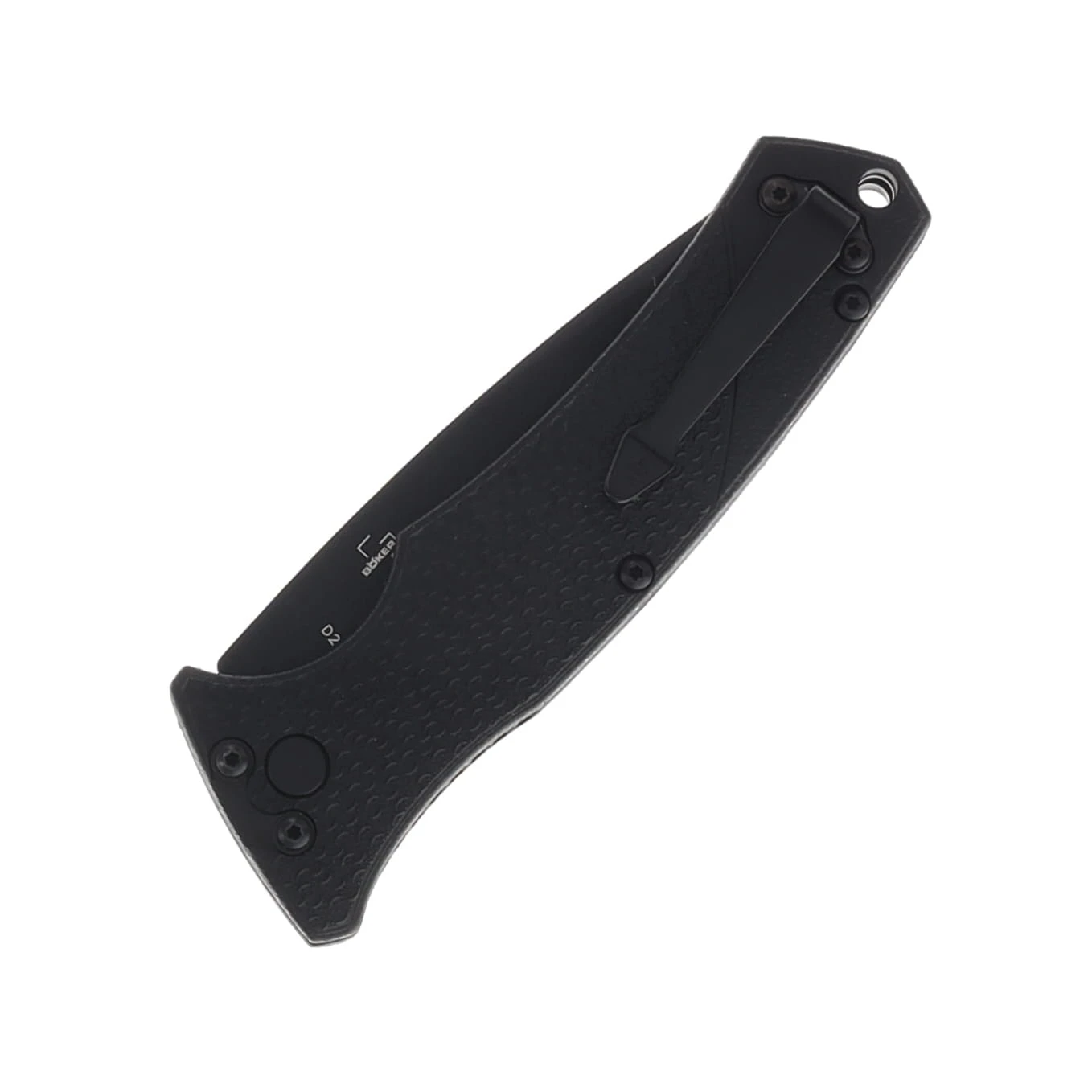 Boker Heckler & Koch FD01 Automatic Knife Blackout D2/FRN AU01HK502 View 4