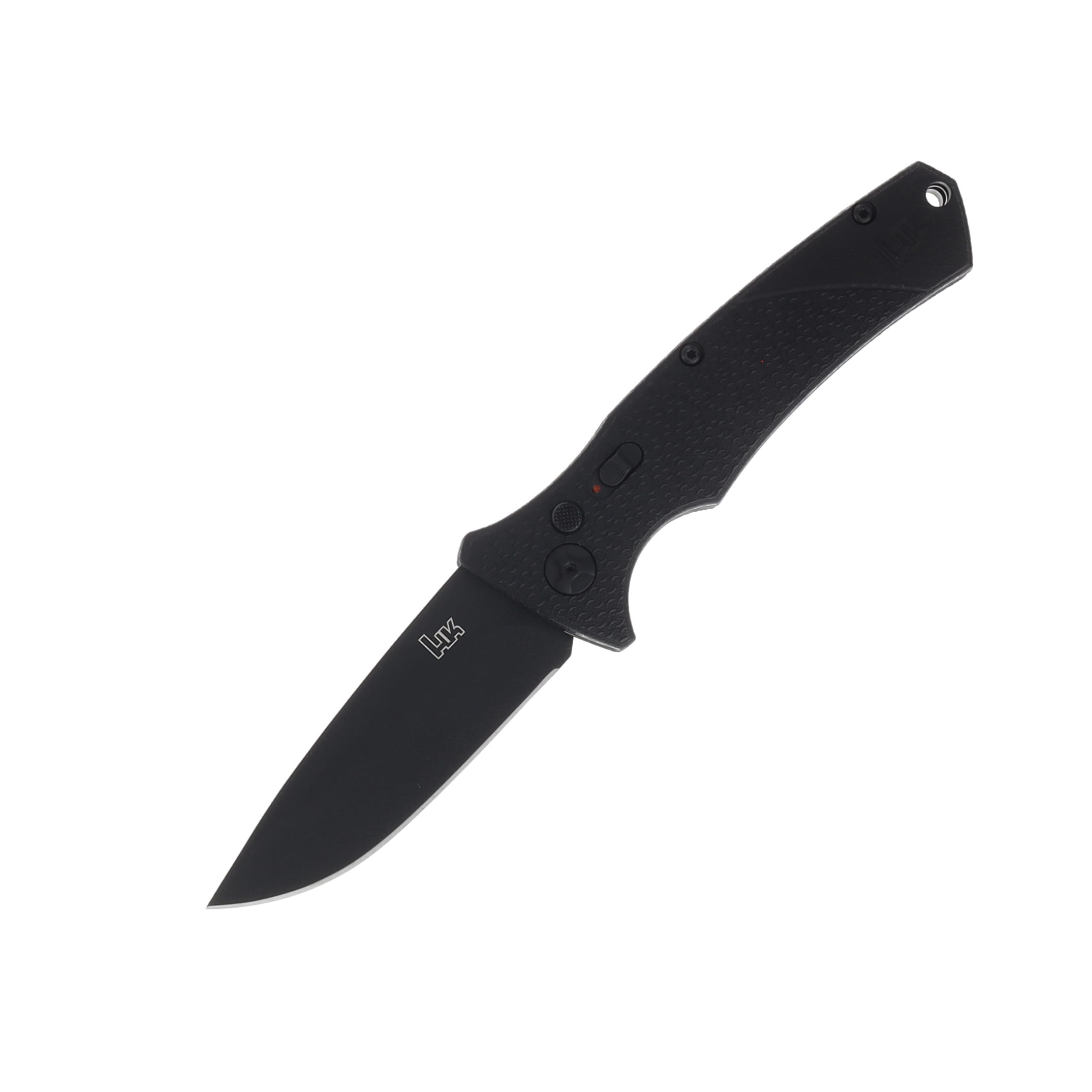Boker Heckler & Koch FD02 Automatic Knife Blackout D2/FRN AU01HK503 View 1