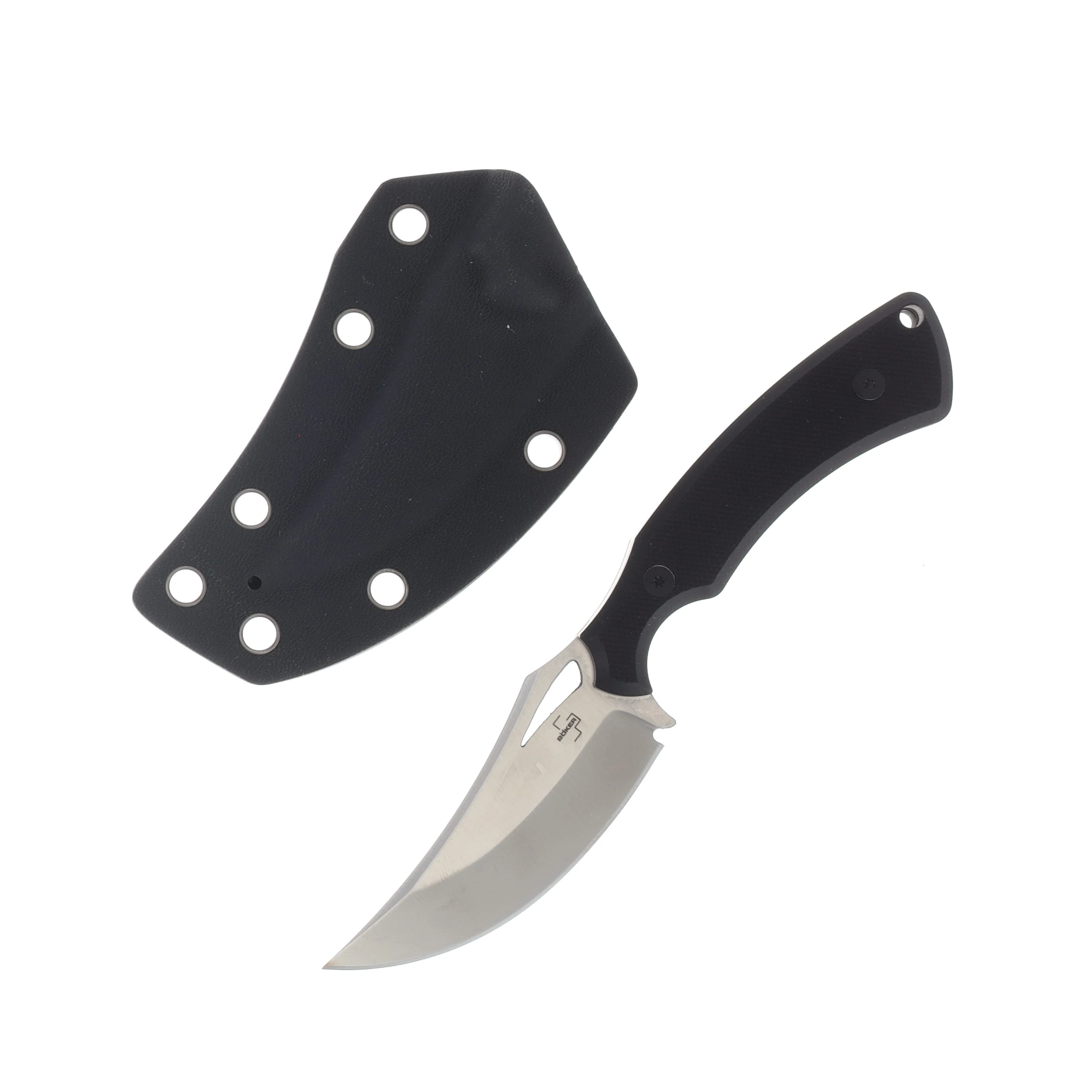 Boker Plus Tavros Fixed Black G-10 D2 Tool Steel 2.80In. Clip Point BK02BP0007 View 1