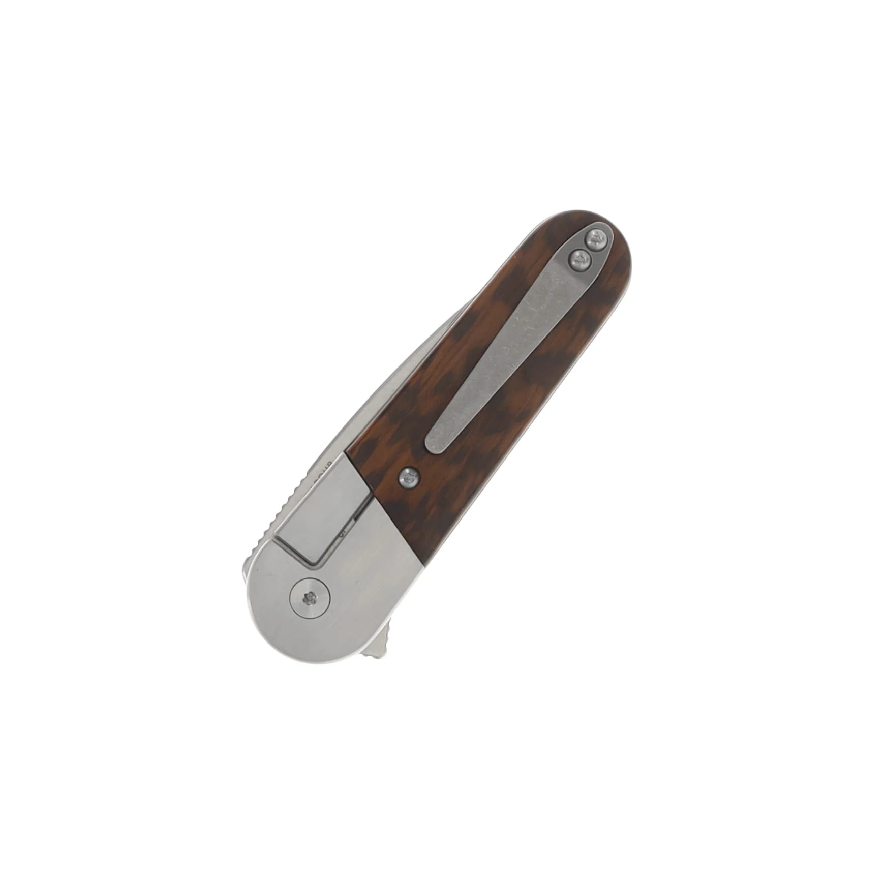Finch Knives Cherry Bomb Snakewood 2.6in Plain Stonewash Spear Point CB202 View 5