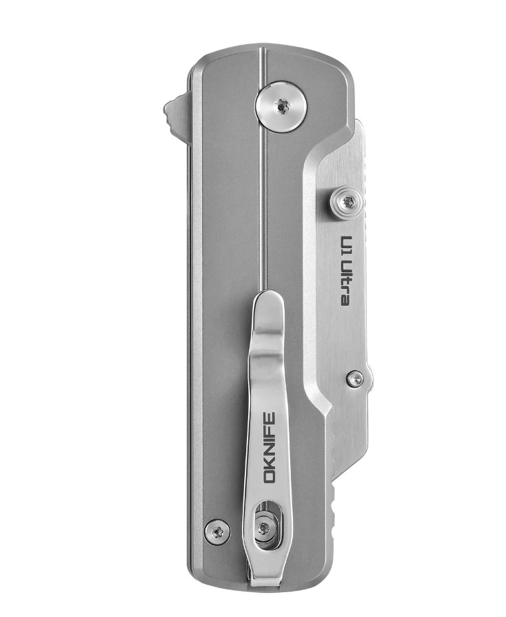 OKNIFE U1 Ultra Folding Utility Knife Titanium Alloy Handle U1ULTRATITANIUM View 2