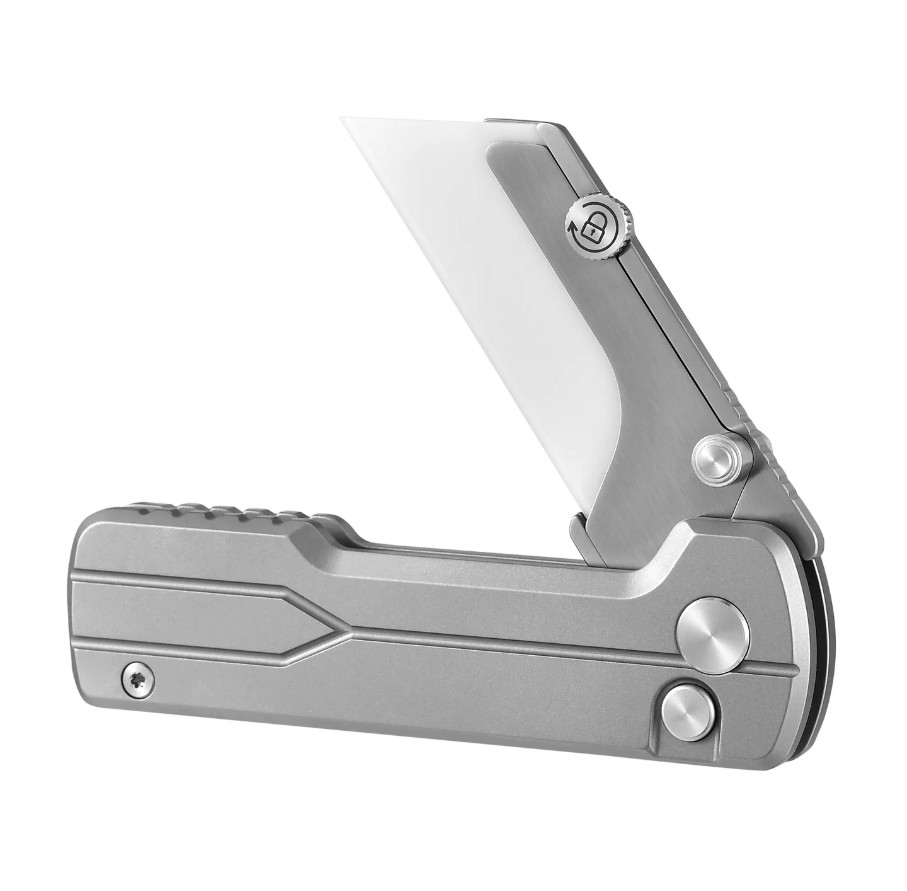 OKNIFE U1 Ultra Folding Utility Knife Titanium Alloy Handle U1ULTRATITANIUM View 5