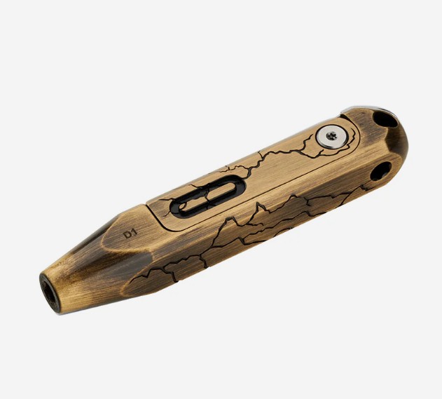 OKNIFE Otacle D1 EDC Multi-Bit Pocket Sized Driver TC4 Titanium-Cracked Brass OTACLED1CB View 4