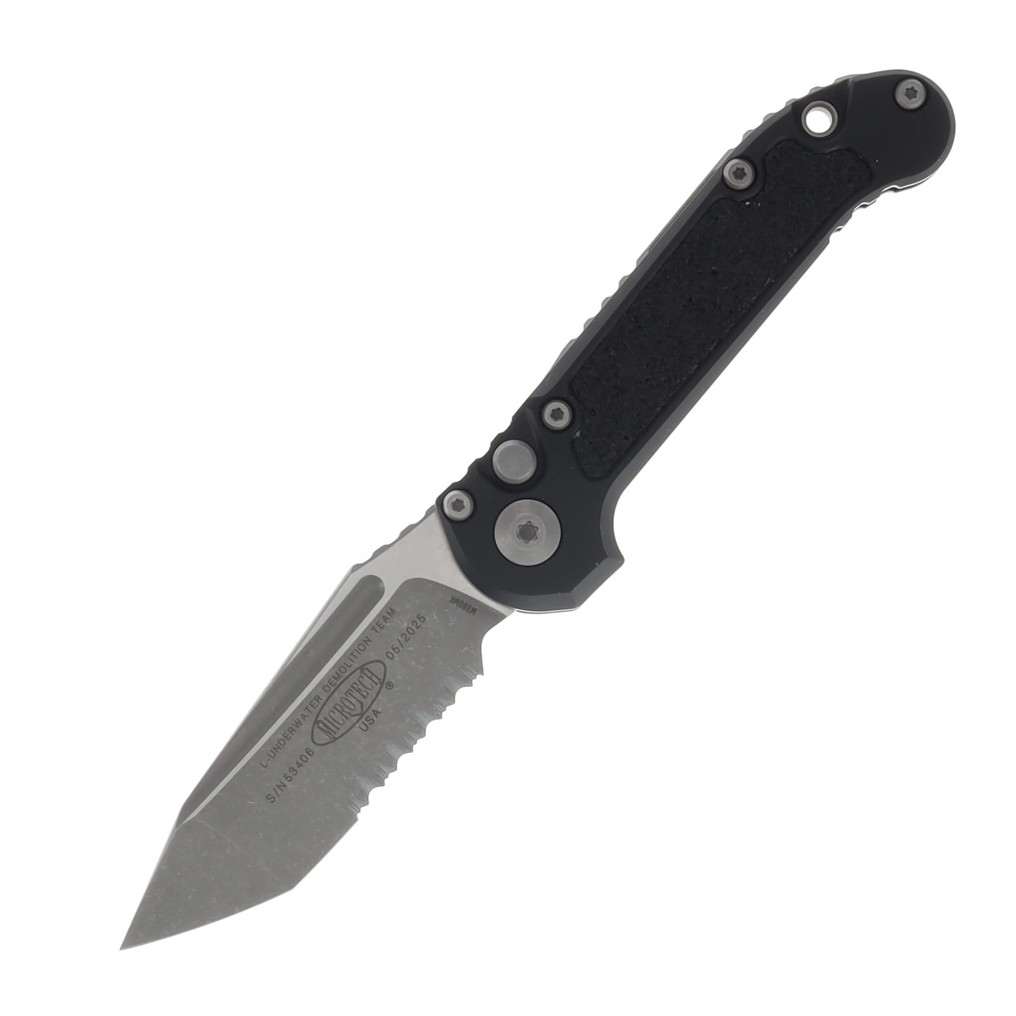 MICROTECH L.U.D.T.® T/E Gen III Apocalyptic® Partial Serrated AUMT113611AP View 1