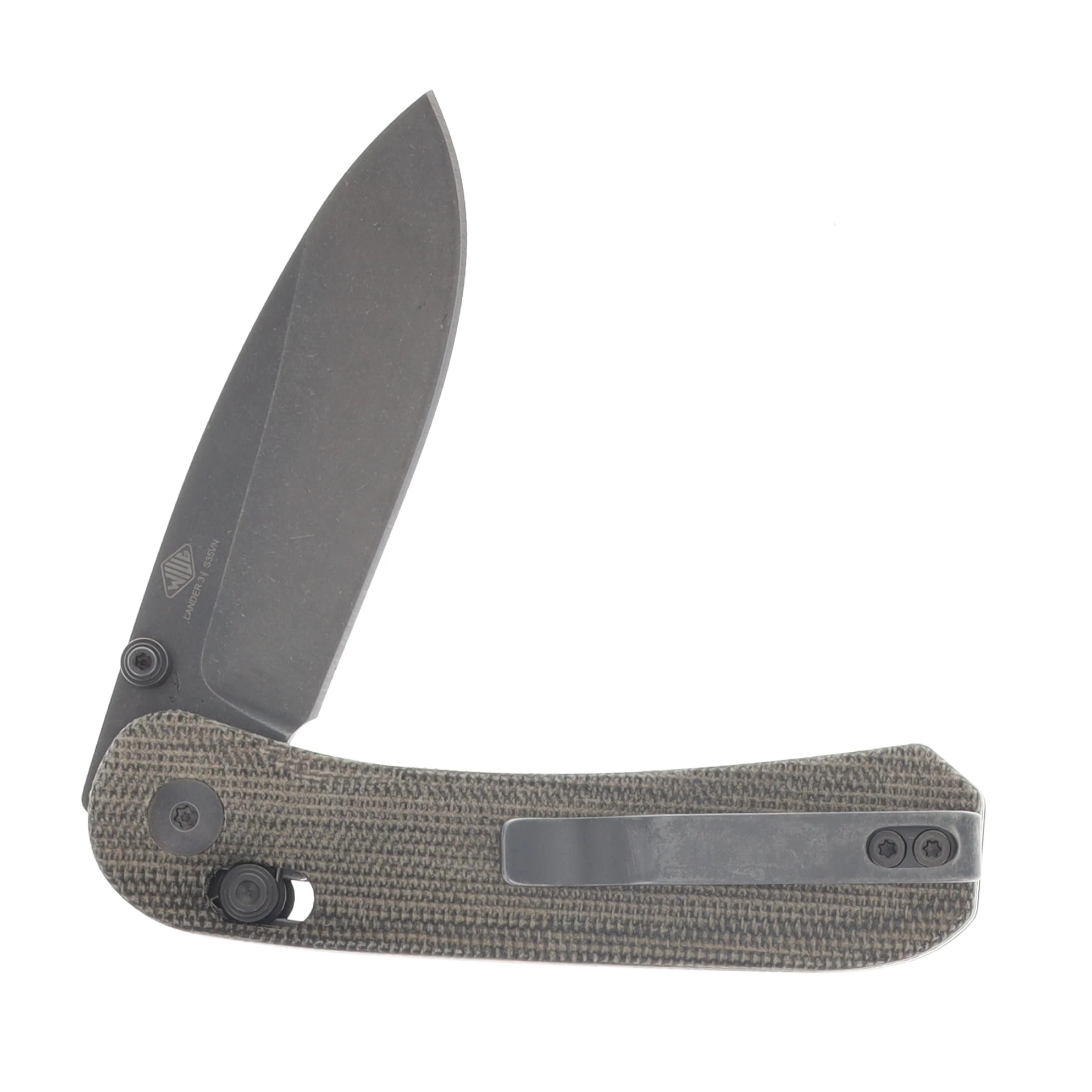 Knafs Lander 3 Clutch Lock Folding Knife Moondust 2.75in Drop Point Blade KNAFS00397 View 4