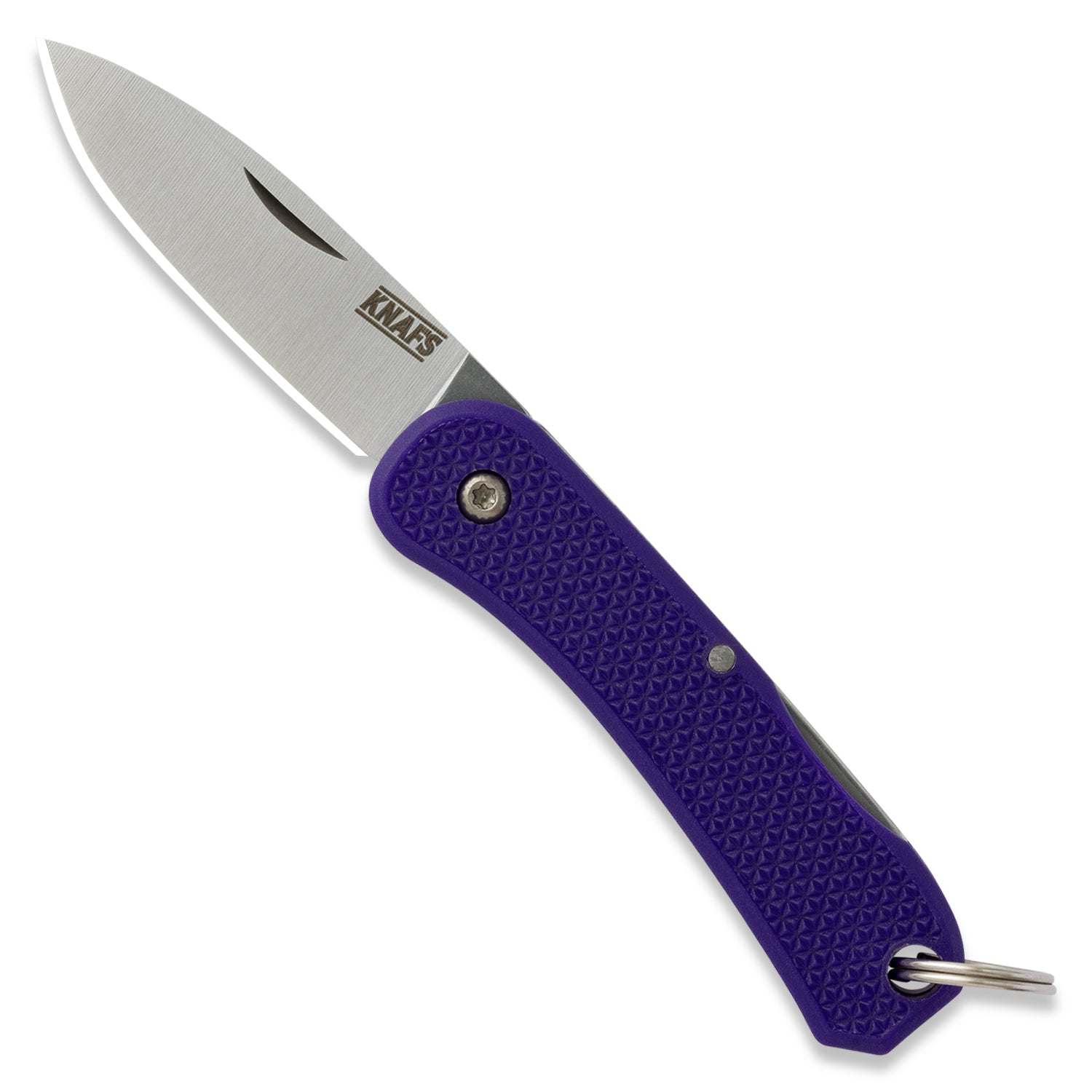 Knafs Lander 6 Mini Keychain Folding Knife Purple 1.55in Drop Point KNAFS00427 View 1