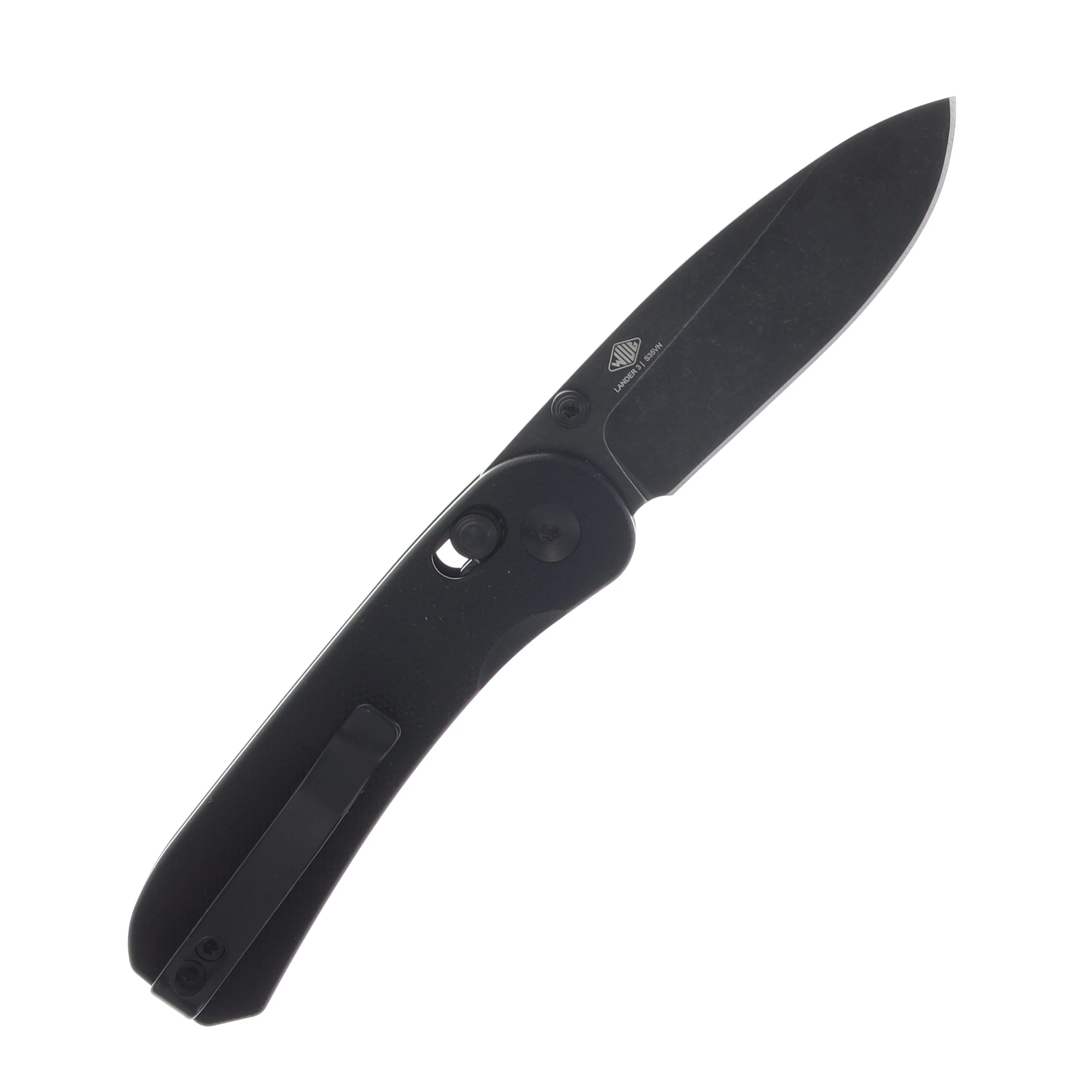Knafs Lander 3 Clutch Lock Folding Knife Black 2.75in Drop Point Blade KNAFS00276 View 2