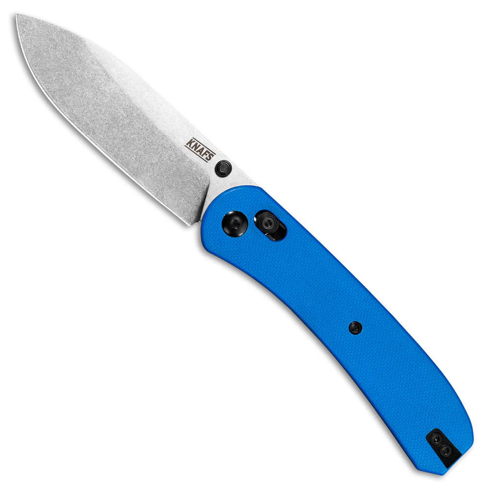 Knafs Lander 2 Clutch Lock Folding Knife Blue 3.25in SW Drop Point Blade KNAFS00181 View 1