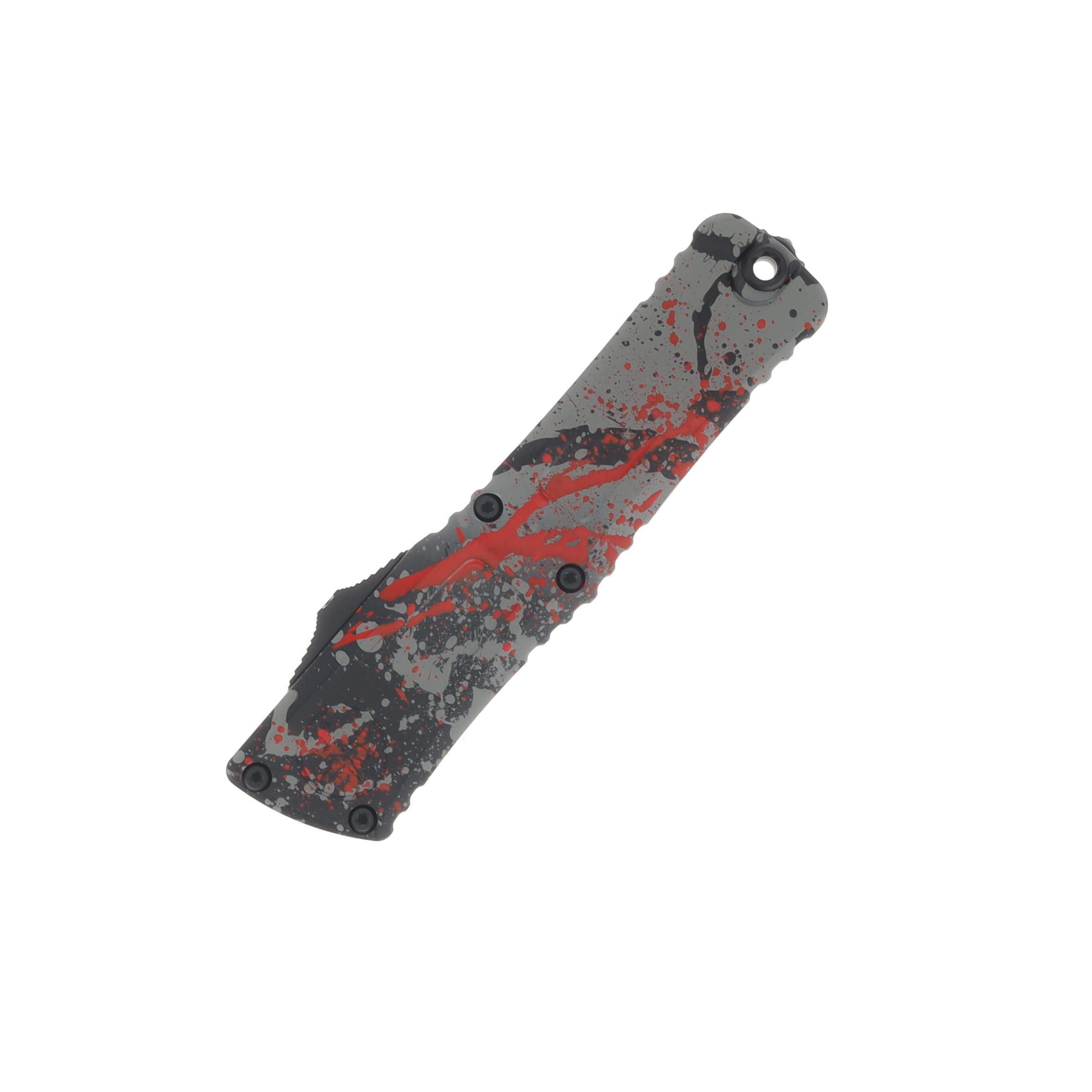Microtech Combat Troodon D/E Gen III Signature Series Bull Shark Gray/ Black Red
Splatter Standard AUMT11421BGBK RDSPLS View 3