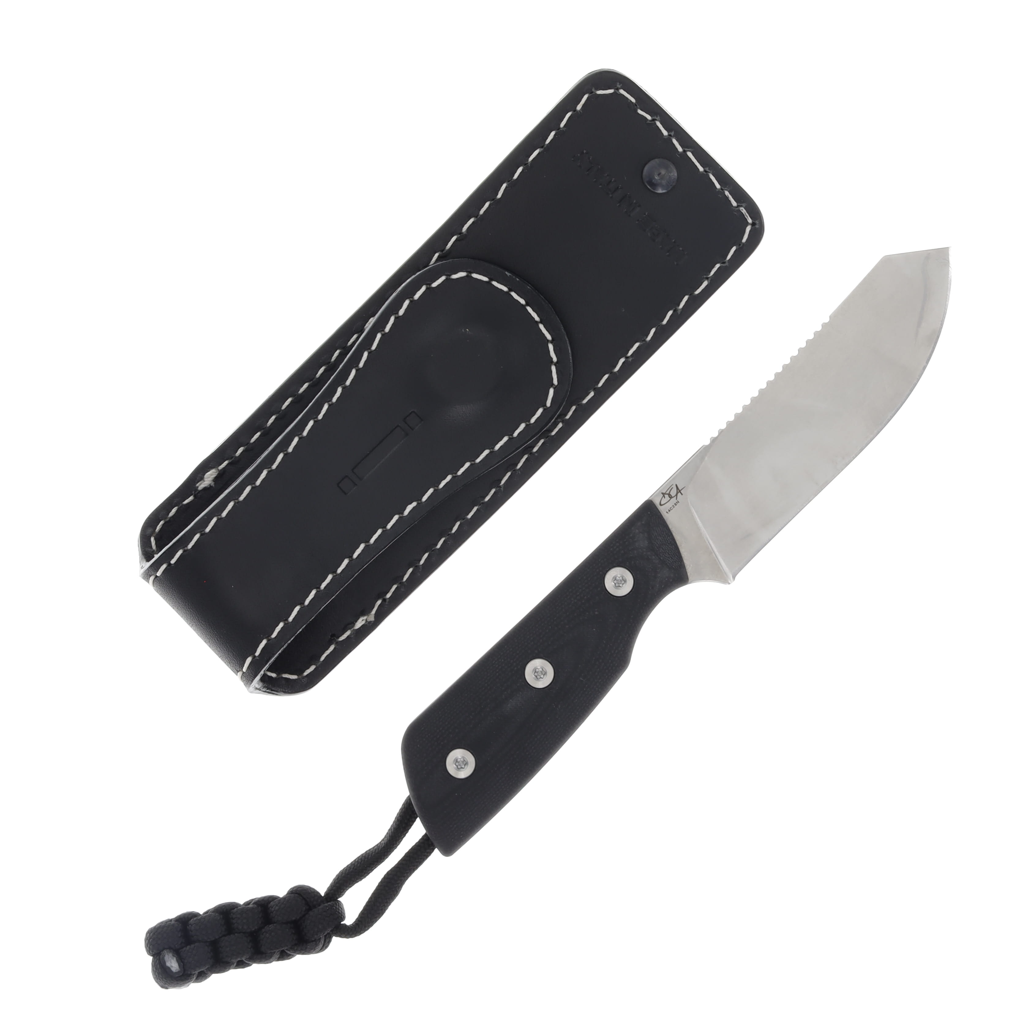 Straight Line EDC DIGGER Black G10 Handle 14C28N-SW Blade SLDG-BG View 2
