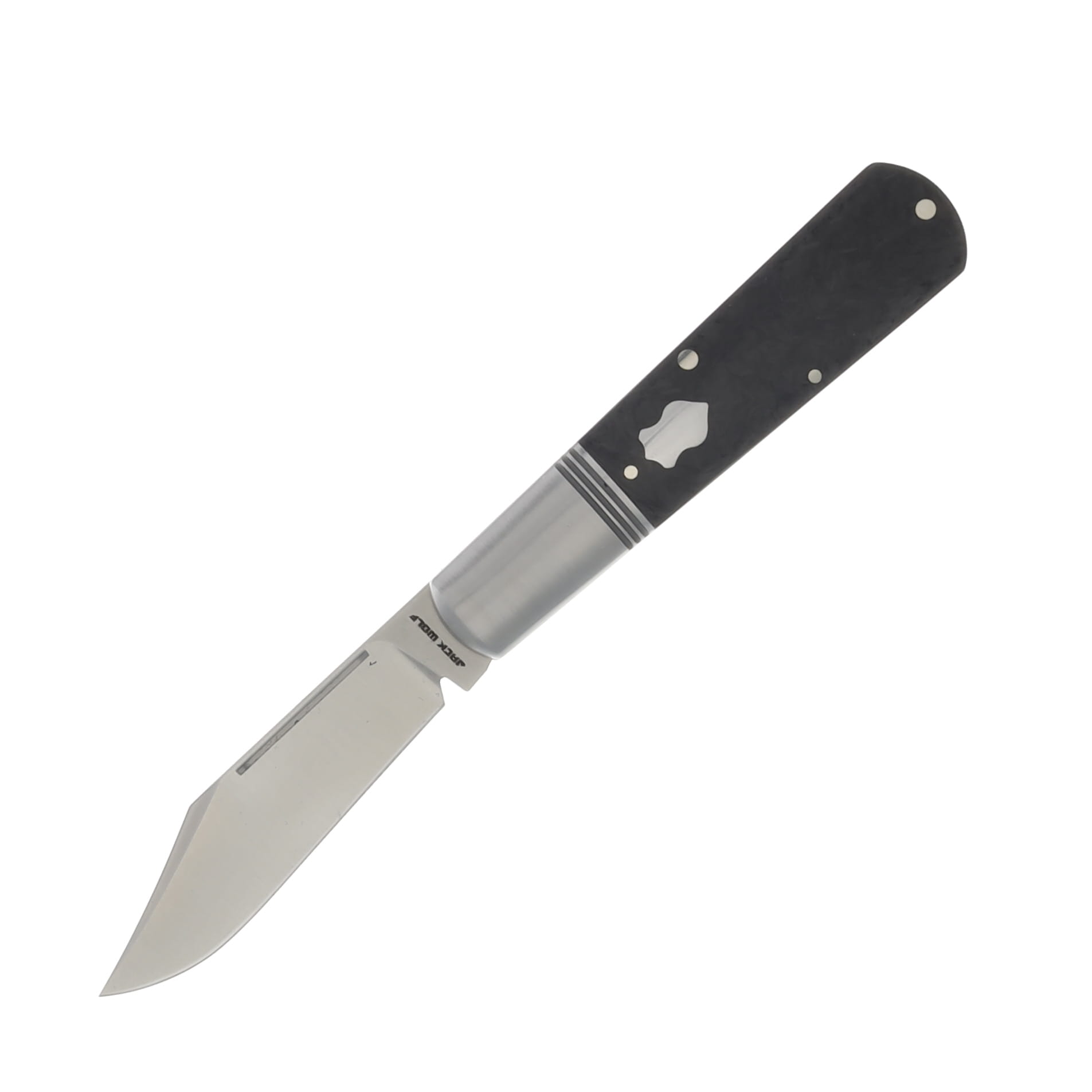 Jack Wolf Gateway Barlow Folding Knife Black Carbon Fiber GW-BAR