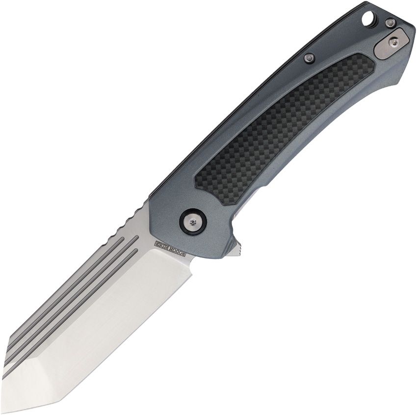 Rough Rider Liner Lock Ball Bearing Folder Gray Black Aluminum Handle Tanto Blade RR2752 View 1