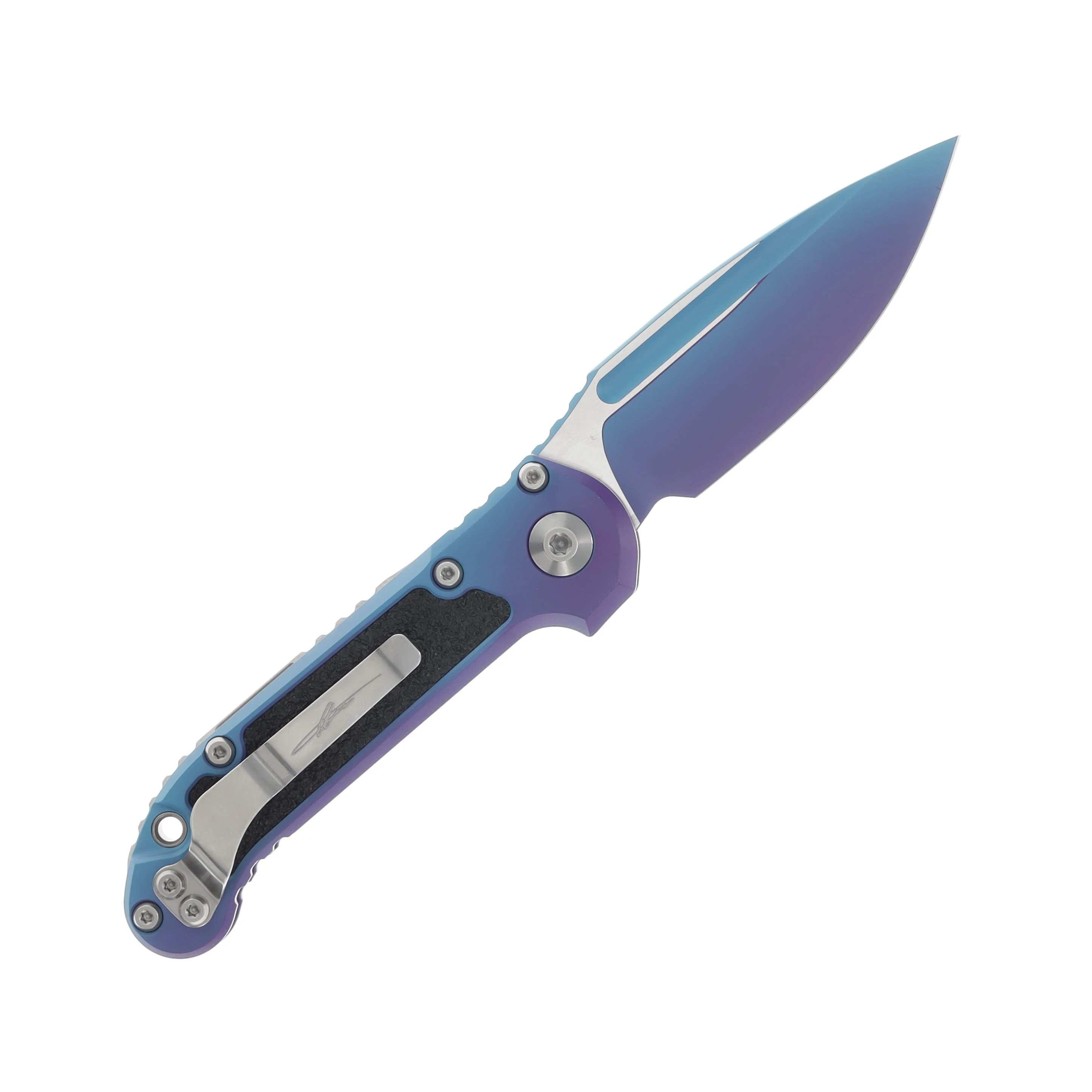 Microtech LUDT Signature Series Automatic Knife Gen III Aurora Cerakote Standard AUMT11351LPAUS View 2