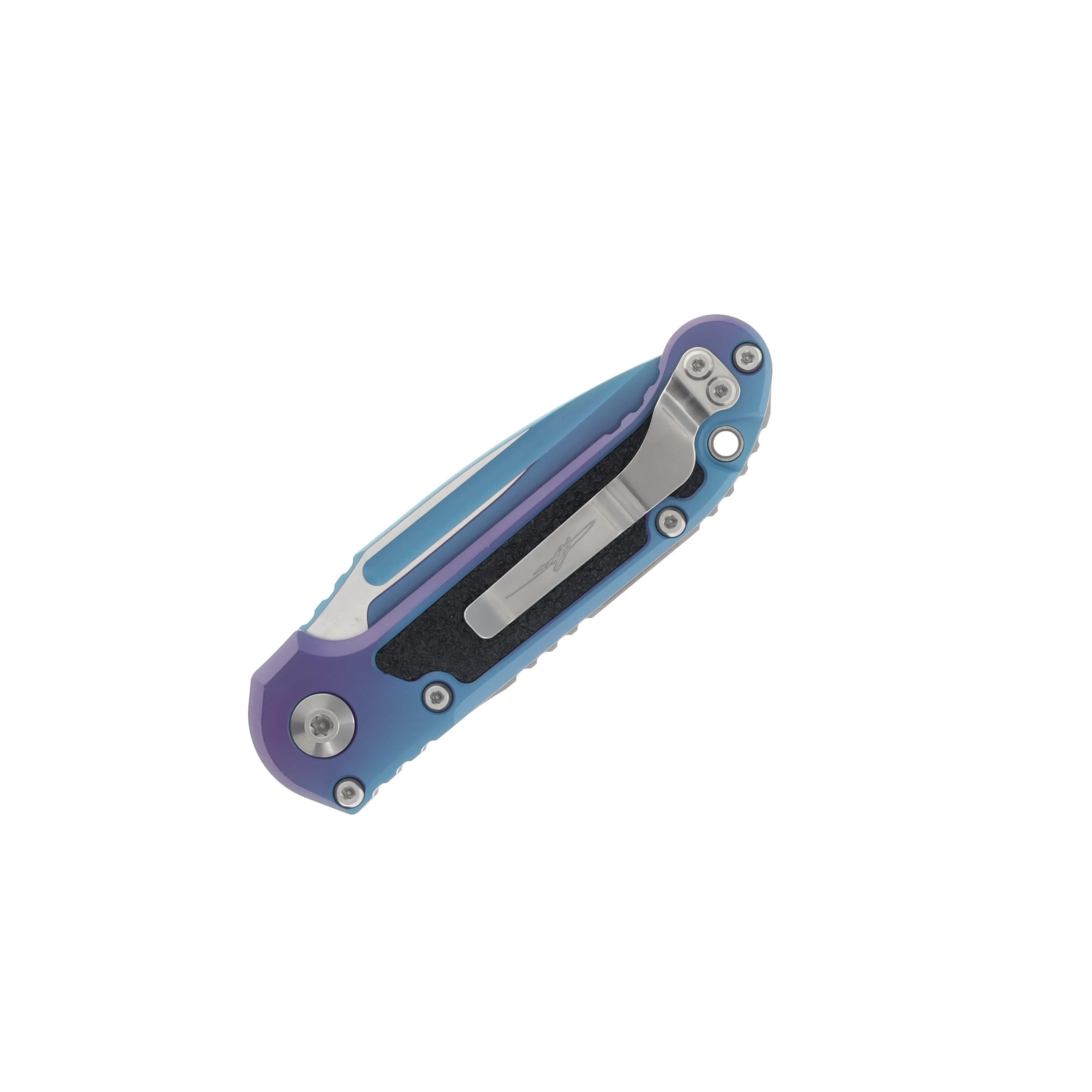 Microtech LUDT Signature Series Automatic Knife Gen III Aurora Cerakote Standard AUMT11351LPAUS View 3