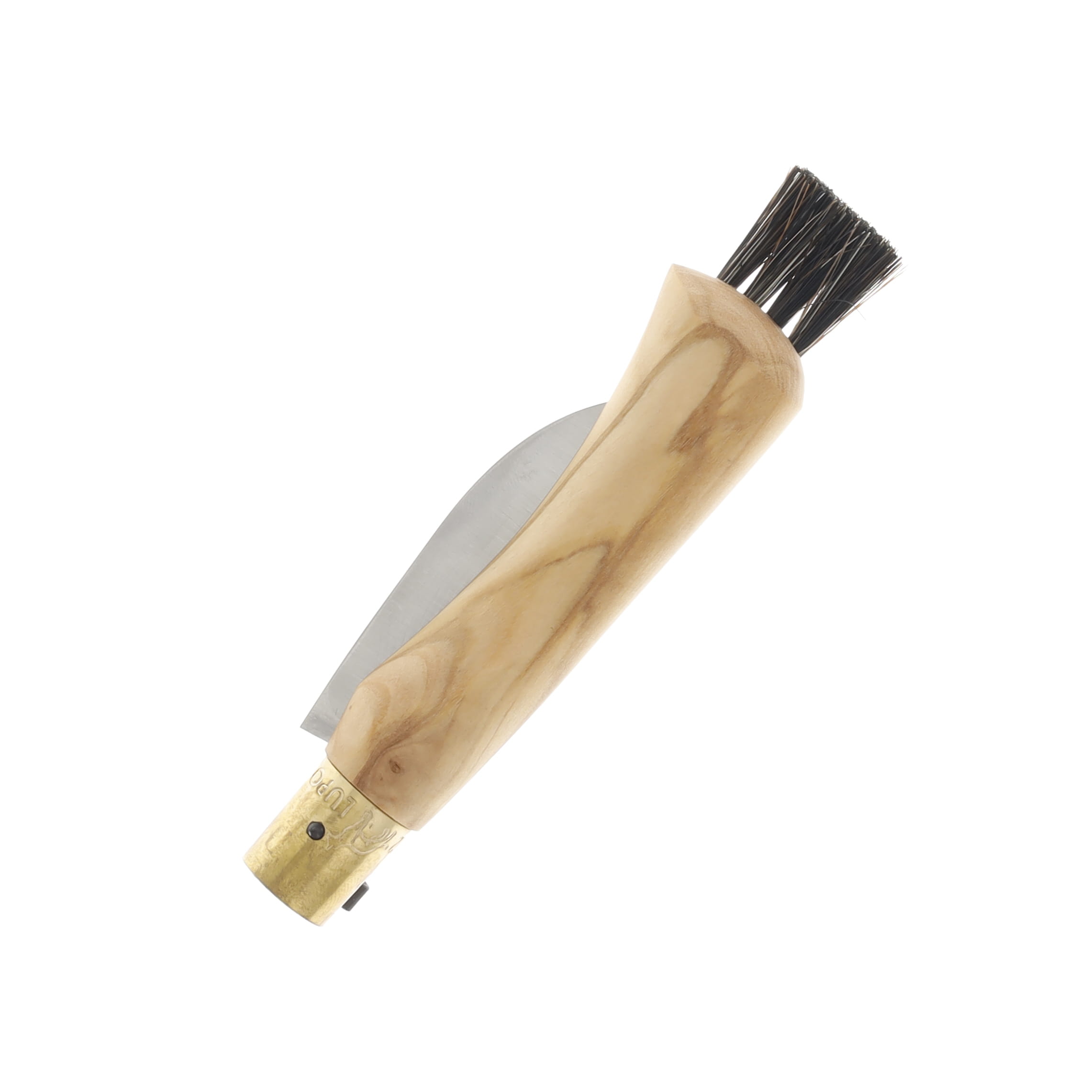 Antonini Knives Old Bear Mushroom Folding Knife Olive Wood Satin Blade 9387/19_LU View 4