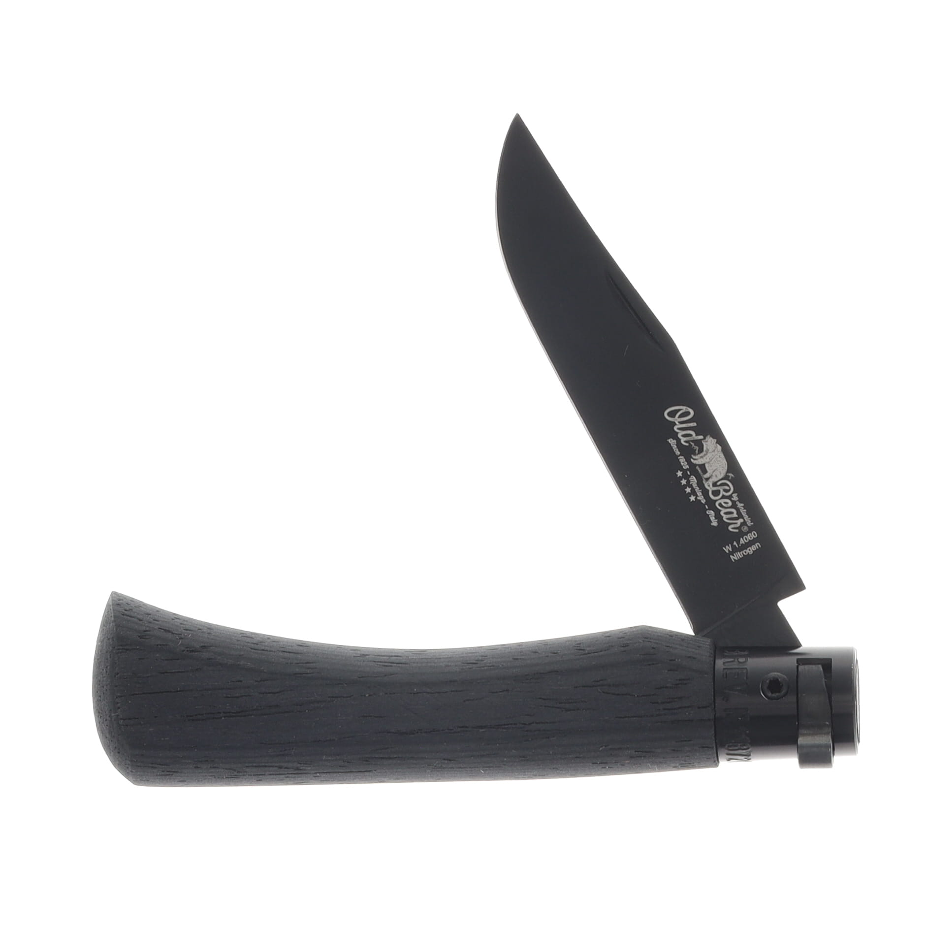Antonini Knives Old Bear Ring Lock Folding Knife Total Black Medium 9303/19_MNN View 3