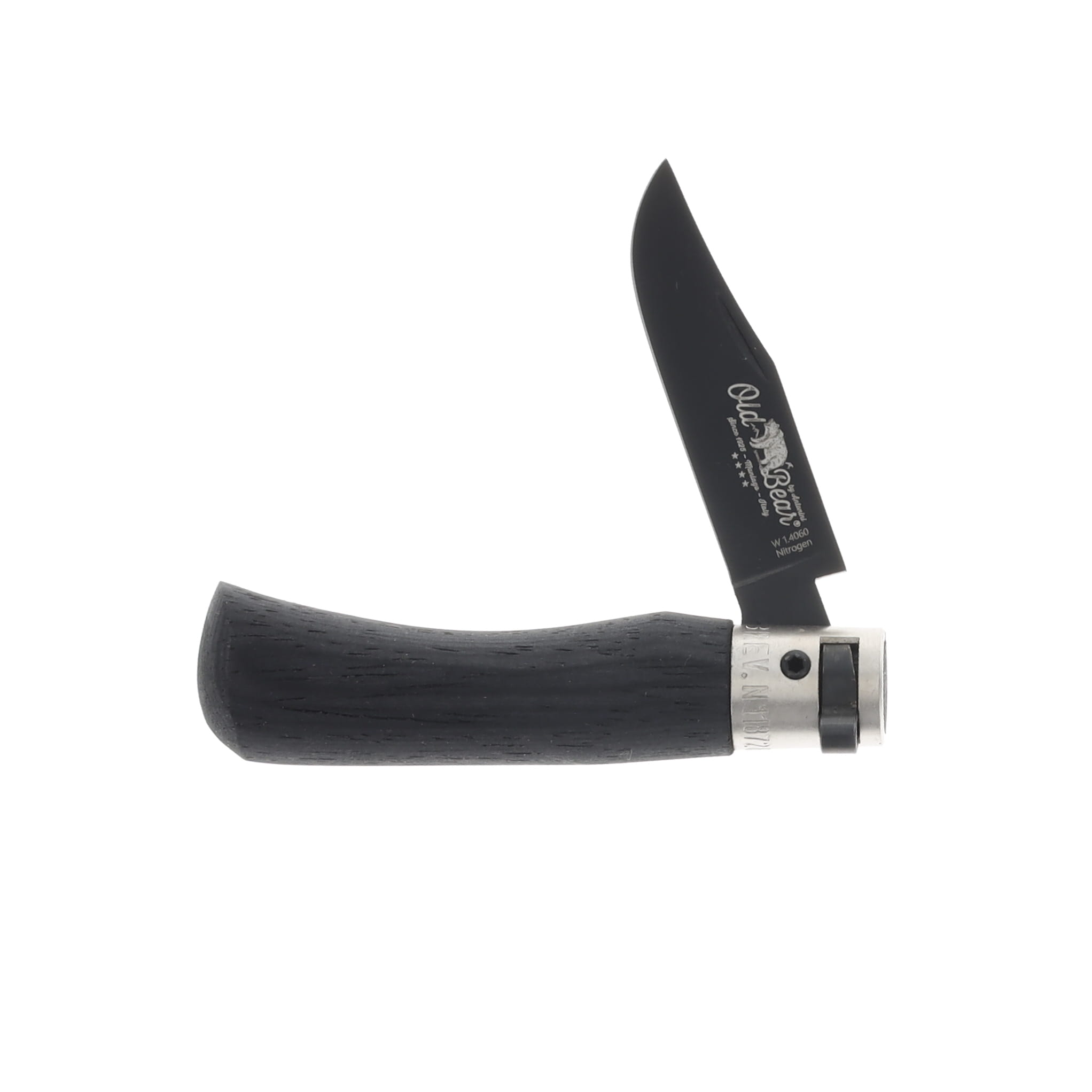 Antonini Knives Old Bear Classical Total Black Folding Knife - Xtra Small 9303/15_MNK View 3