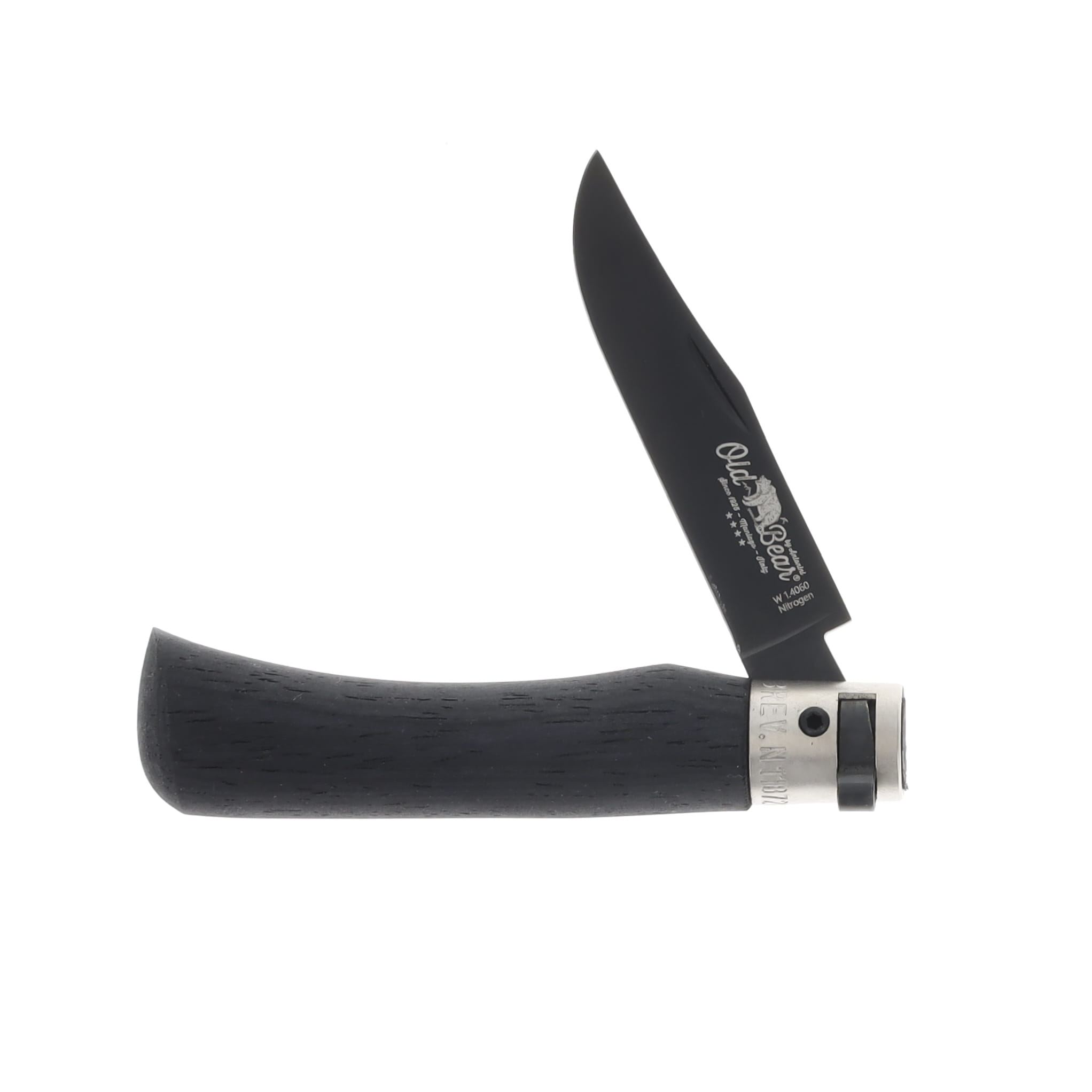 Antonini Knives Old Bear Classical Total Black Folding Knife - Small 9303/17_MNK View 3