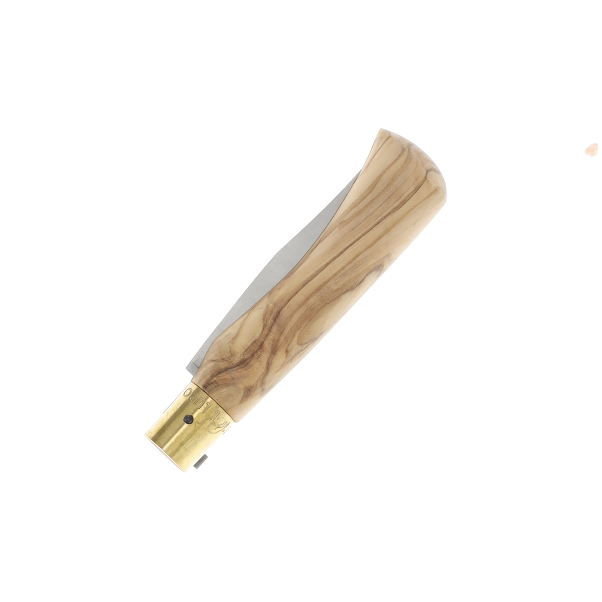 Antonini Old Bear Classical Medium Italian Olive Wood 3.15in Plain Satin Clip Point 9306/19_LU View 3