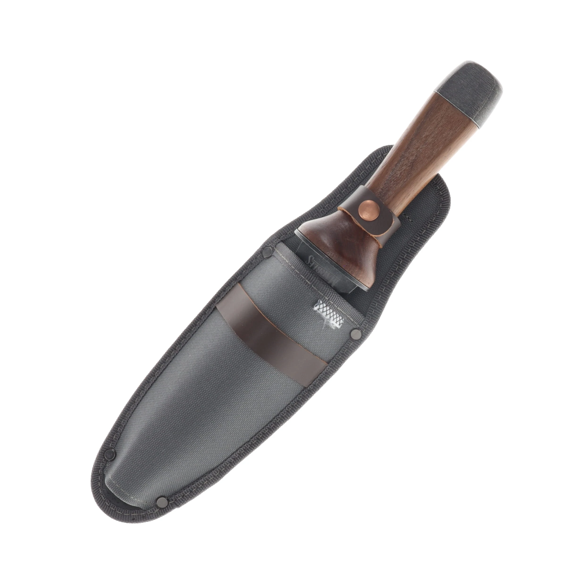 Marble's Walnut Handle Hori Hori Fixed Blade SS Pommel Hammer W/Sheath MR827 View 4