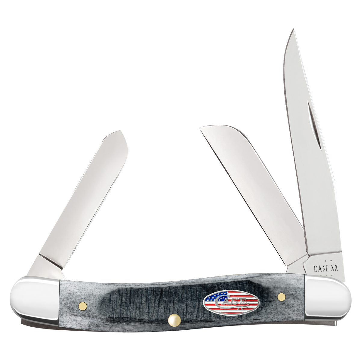 Case XX Gray Sawcut Jigged Bone Medium Stockman Folding Knife CA53061 View 1