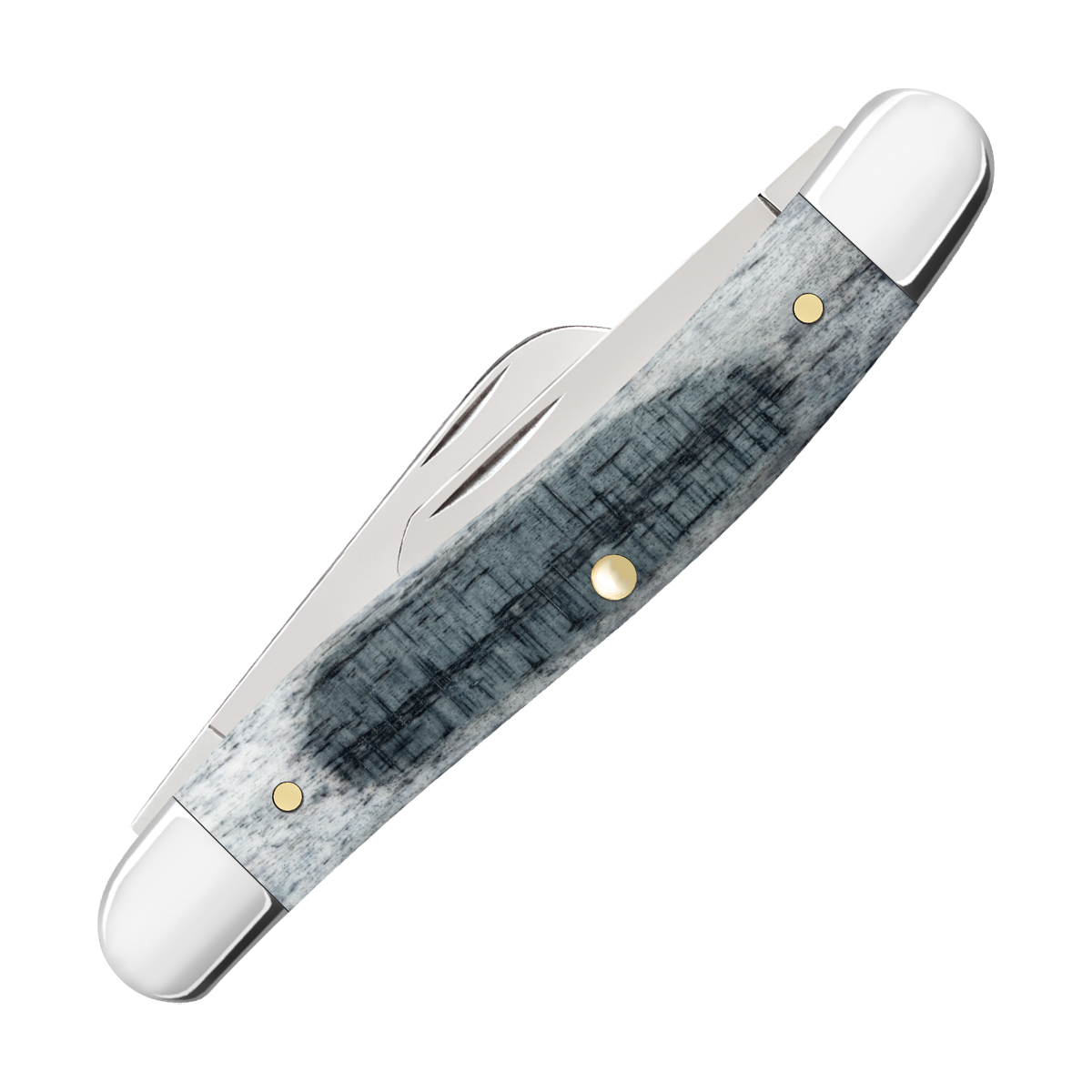 Case XX Gray Sawcut Jigged Bone Medium Stockman Folding Knife CA53061 View 2