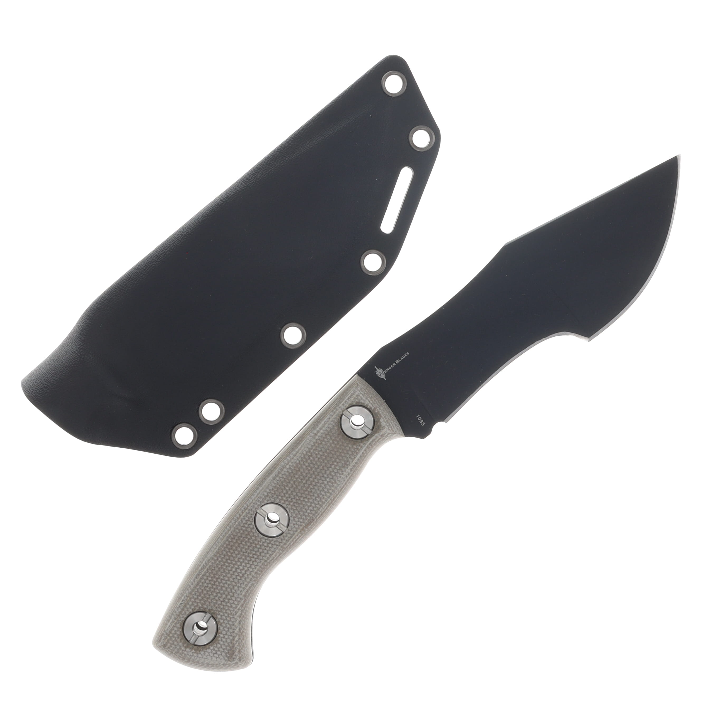 Boker Plus Mini Tracker 2.0 Fixed Blade Knife Black 1095/OD Green Micarta with Kydex Sheath BK02BO113 View 2