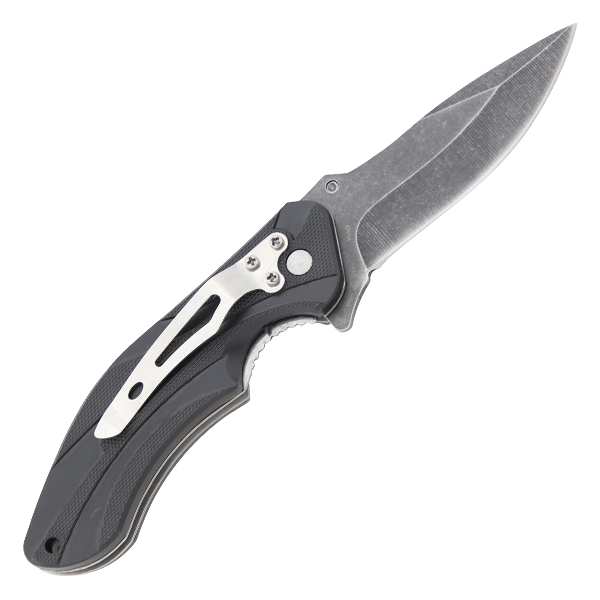 Ironhorse Tactical Assisted Folding Knife Stainless Steel Blade Black Composition Handle FRCPIH724B View 2