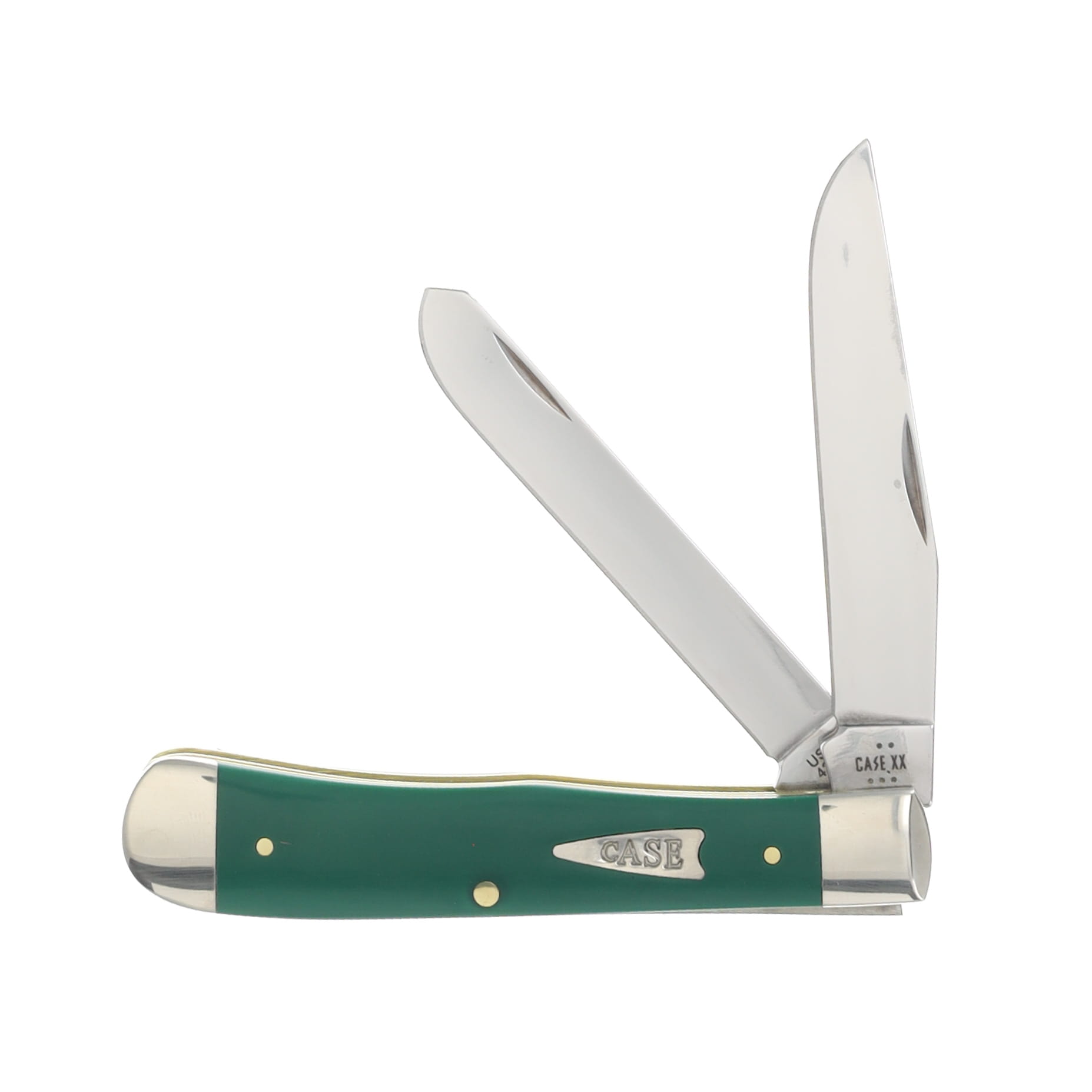 Case XX Spruce Green Smooth Synthetic Trapper Folding Knife CA64530 View 1