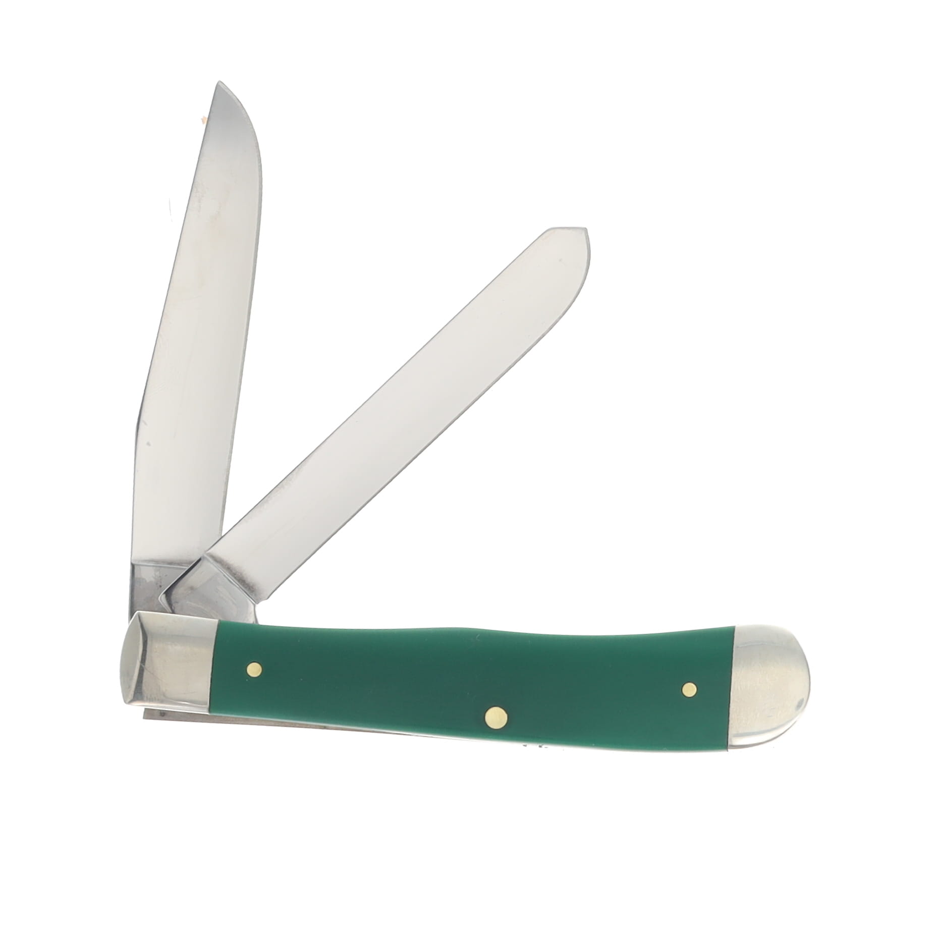 Case XX Spruce Green Smooth Synthetic Trapper Folding Knife CA64530 View 2