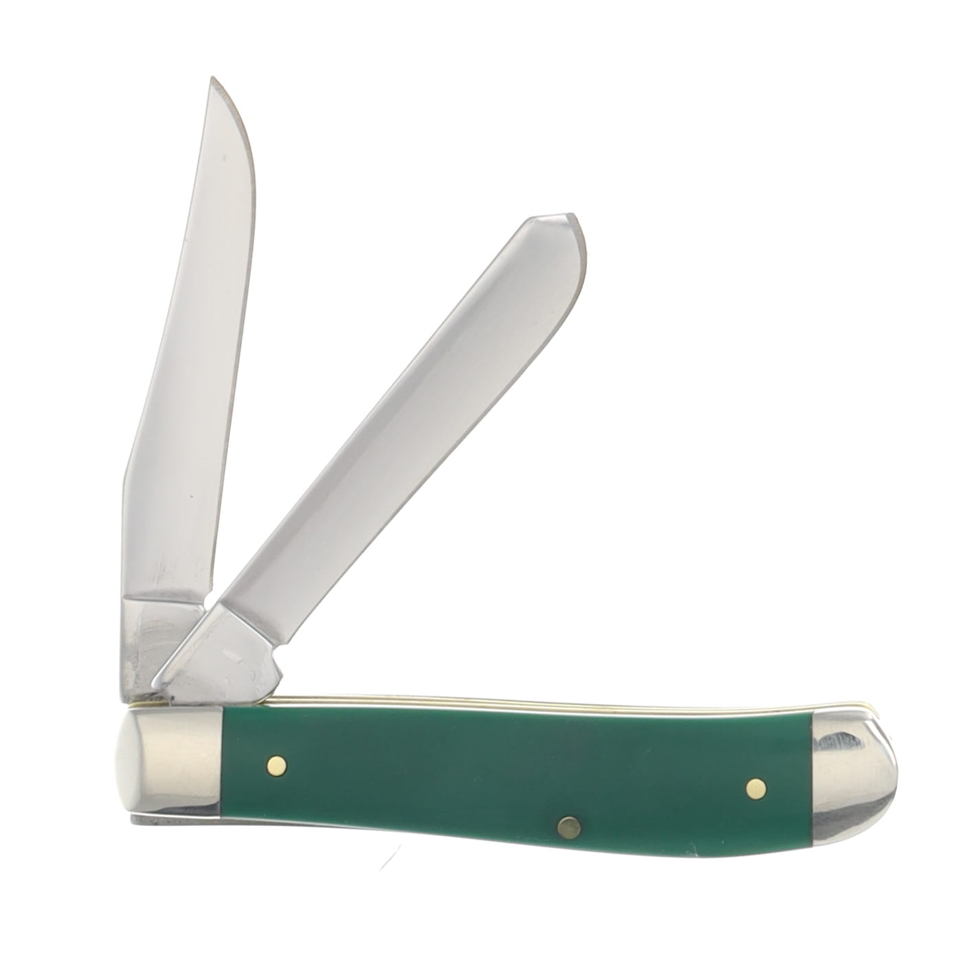 Case XX Spruce Green Smooth Synthetic Mini Trapper Folding Knife CA64531 View 2