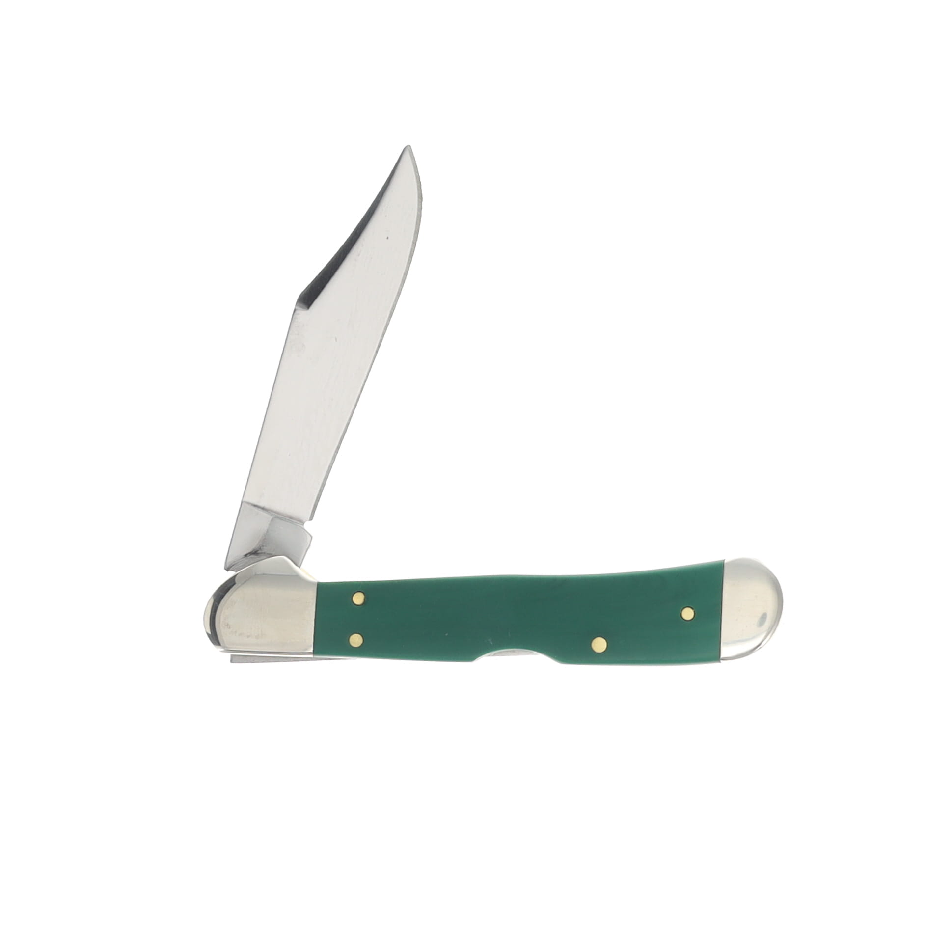 Case XX Spruce Green Smooth Synthetic Mini CopperLock Folding Knife CA64534 View 4