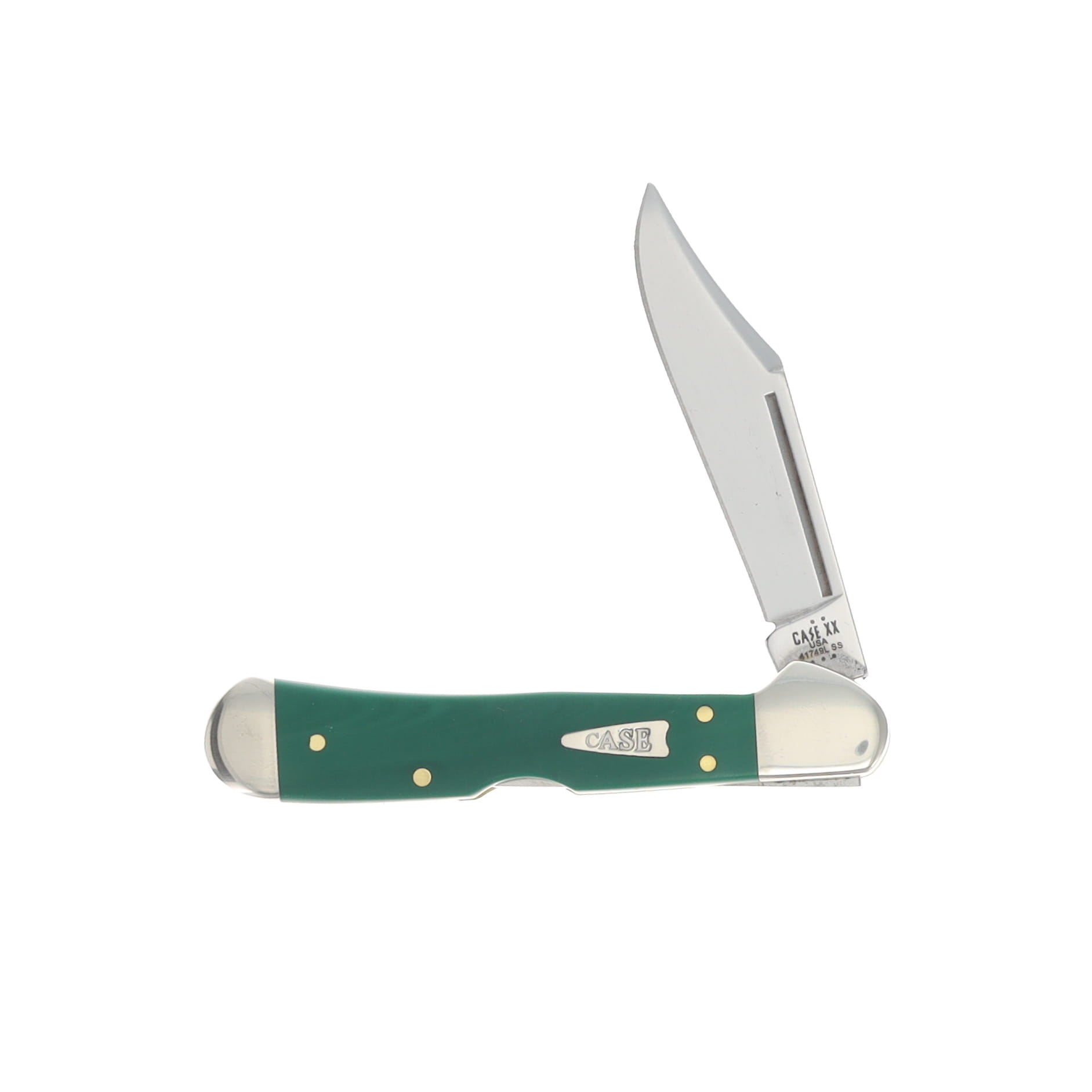 Case XX Spruce Green Smooth Synthetic Mini CopperLock Folding Knife CA64534 View 3