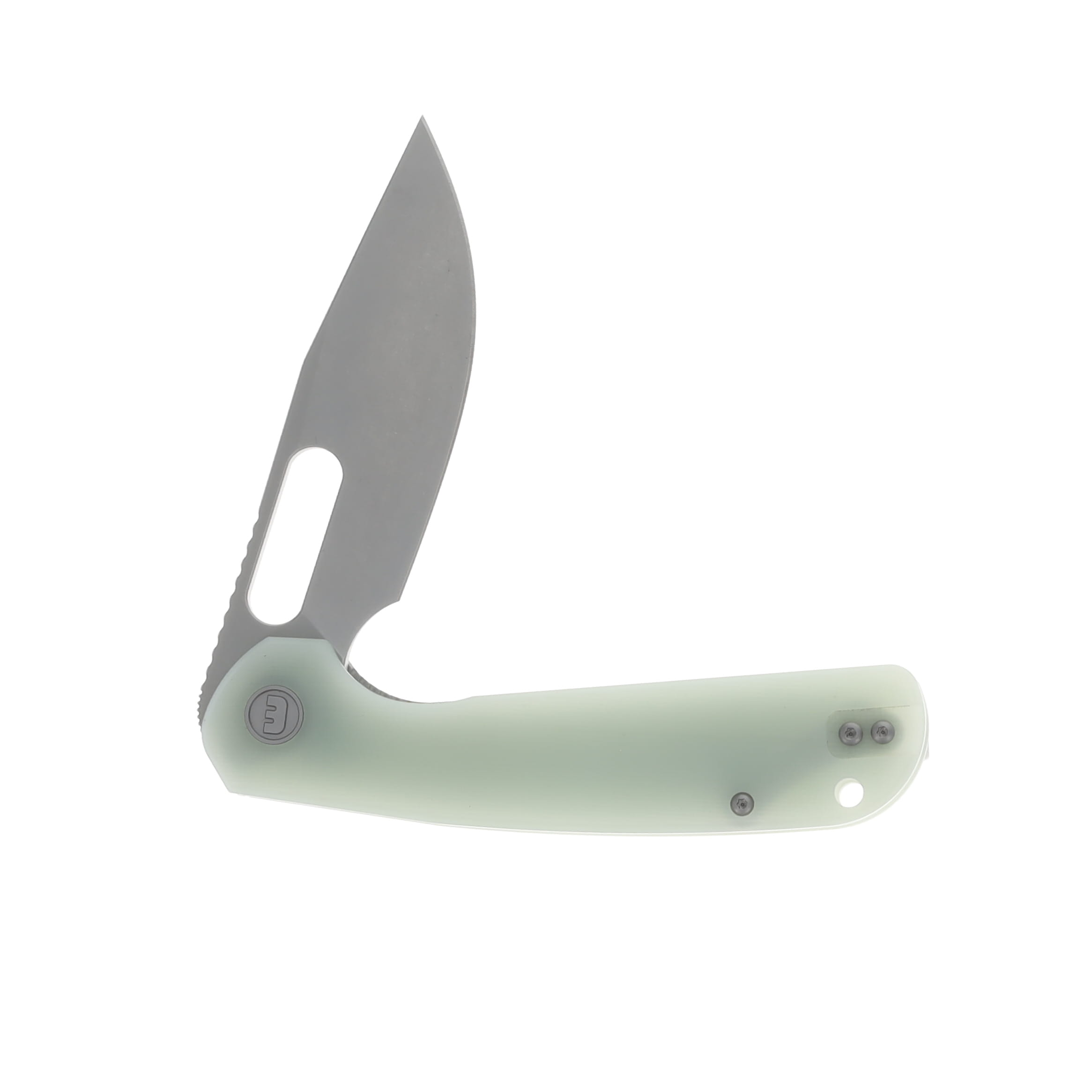 Eutektik Trinity Folding Knife Stonewash 14C28N/Jade G-10 Left Hand Carry LM08 View 3