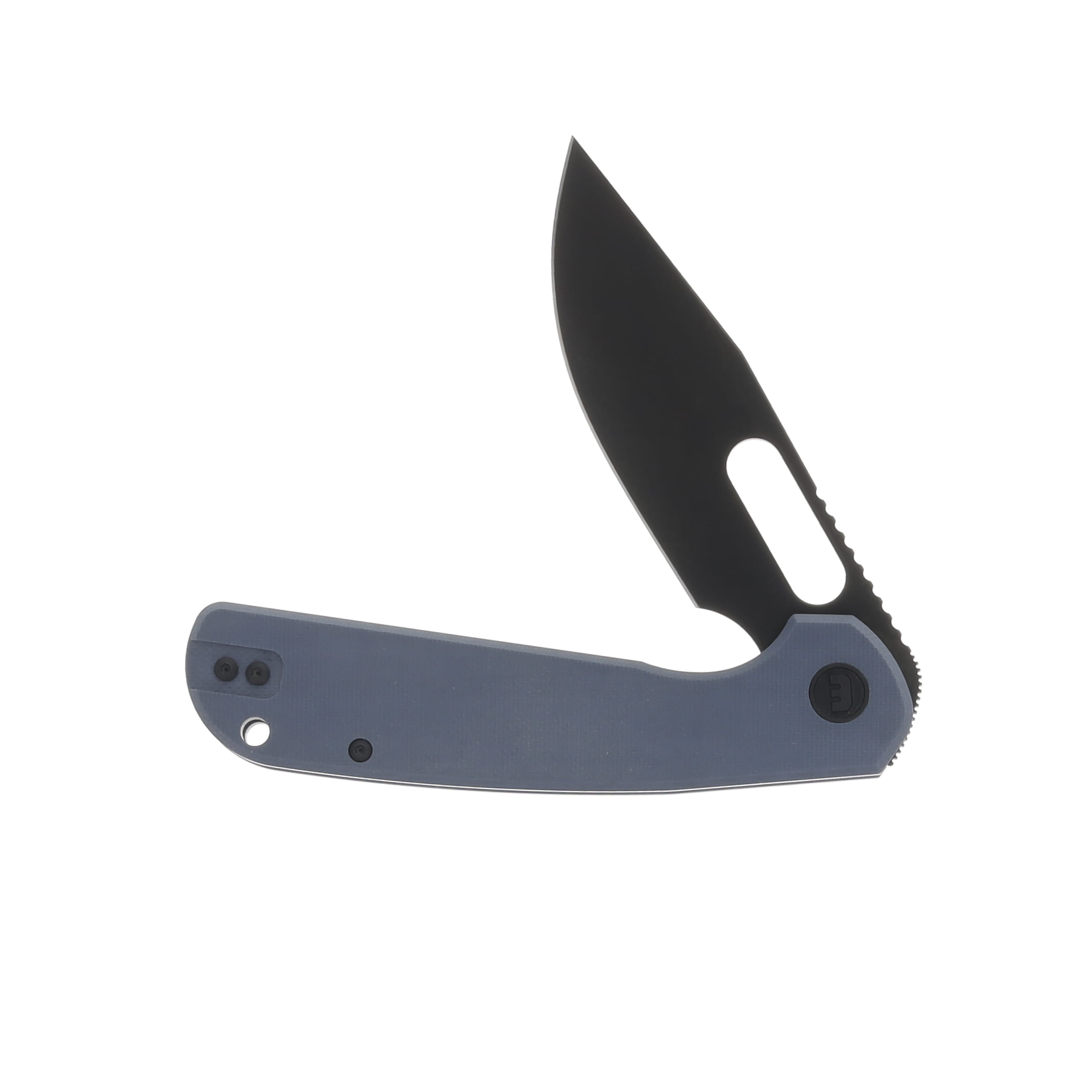 Eutektik Trinity Folding Knife Blackwash 14C28N/Fjord Blue G-10 Right Hand Carry LM10 View 3