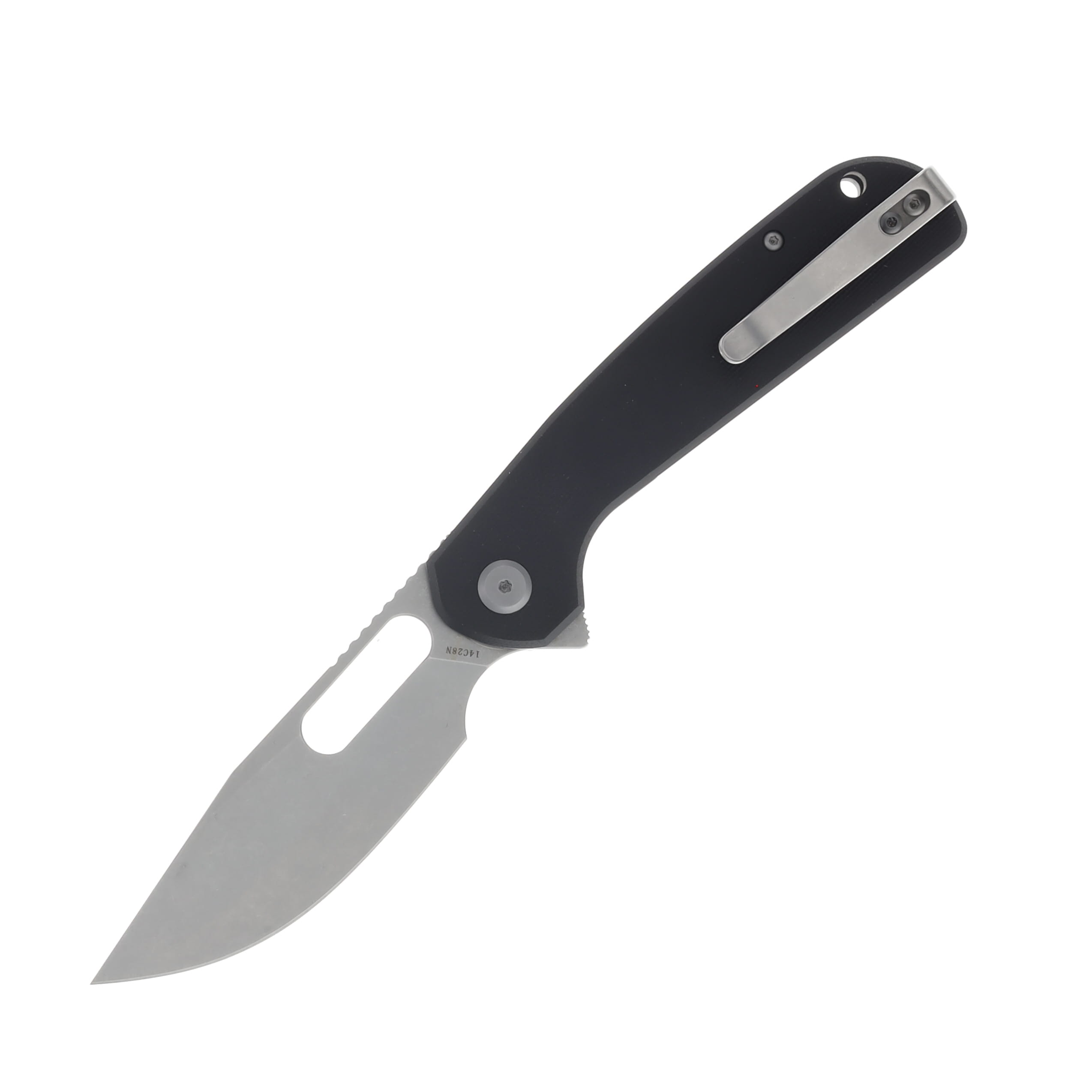 Eutektik Trinity Folding Knife Stonewash 14C28N/Black G-10 Left Hand Carry LM12 View 2