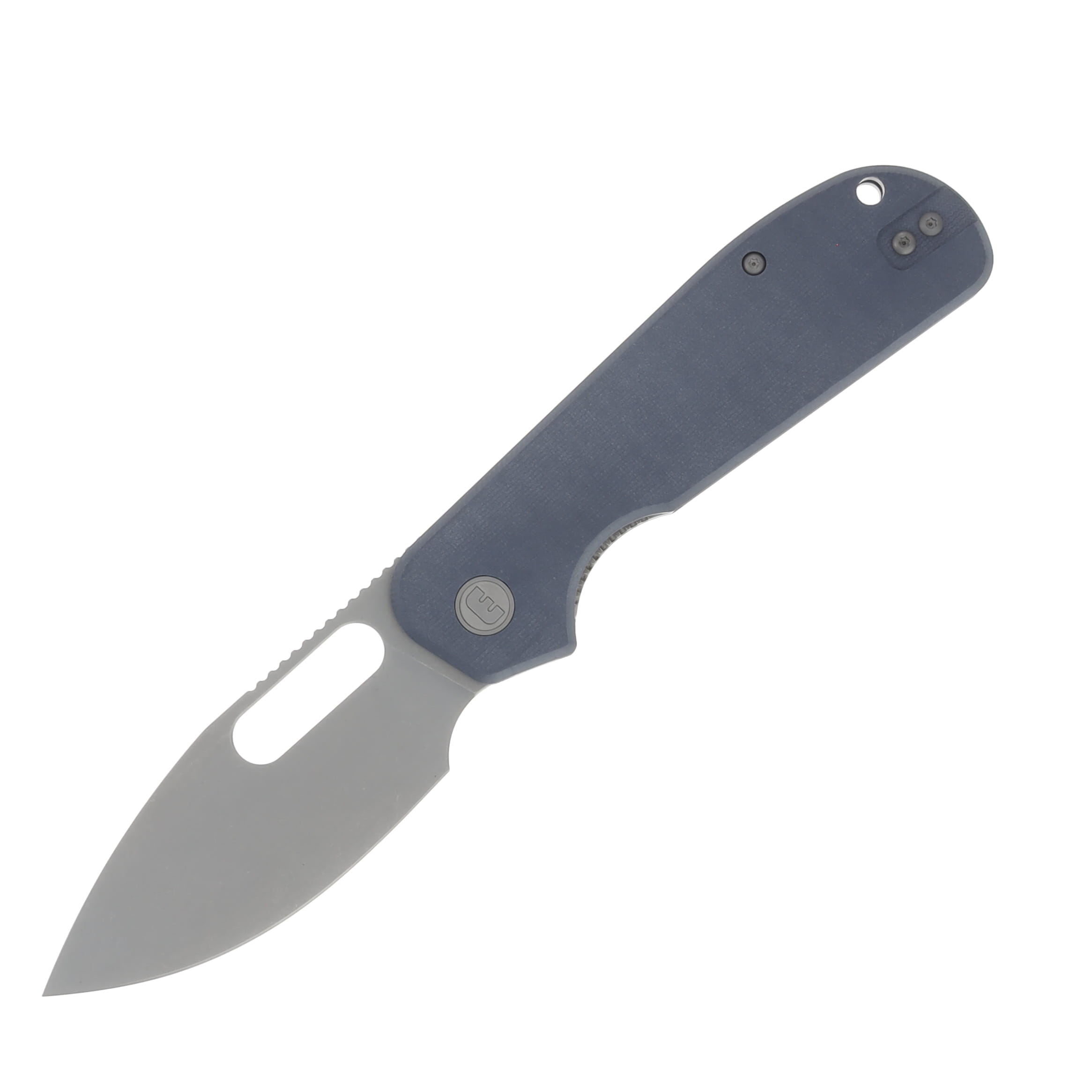 Eutektik Liong Mah EFD Right Handed G-10 Fjord Blue 3.50 In Sandvik Stonewash Drop Point LM15 View 1