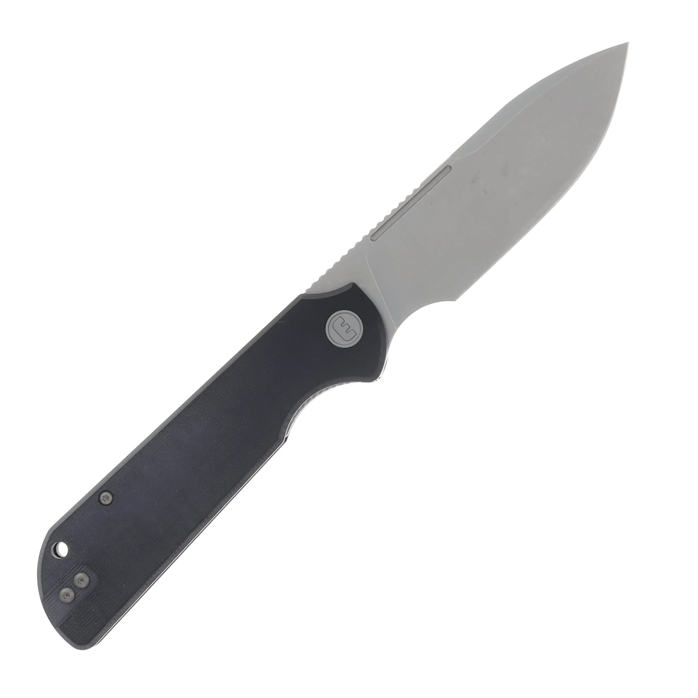 Eutektik Liong Mah Binary Left Handed G-10 Black 3.75 In Sandvik Stonewash Drop Point LM26 View 1