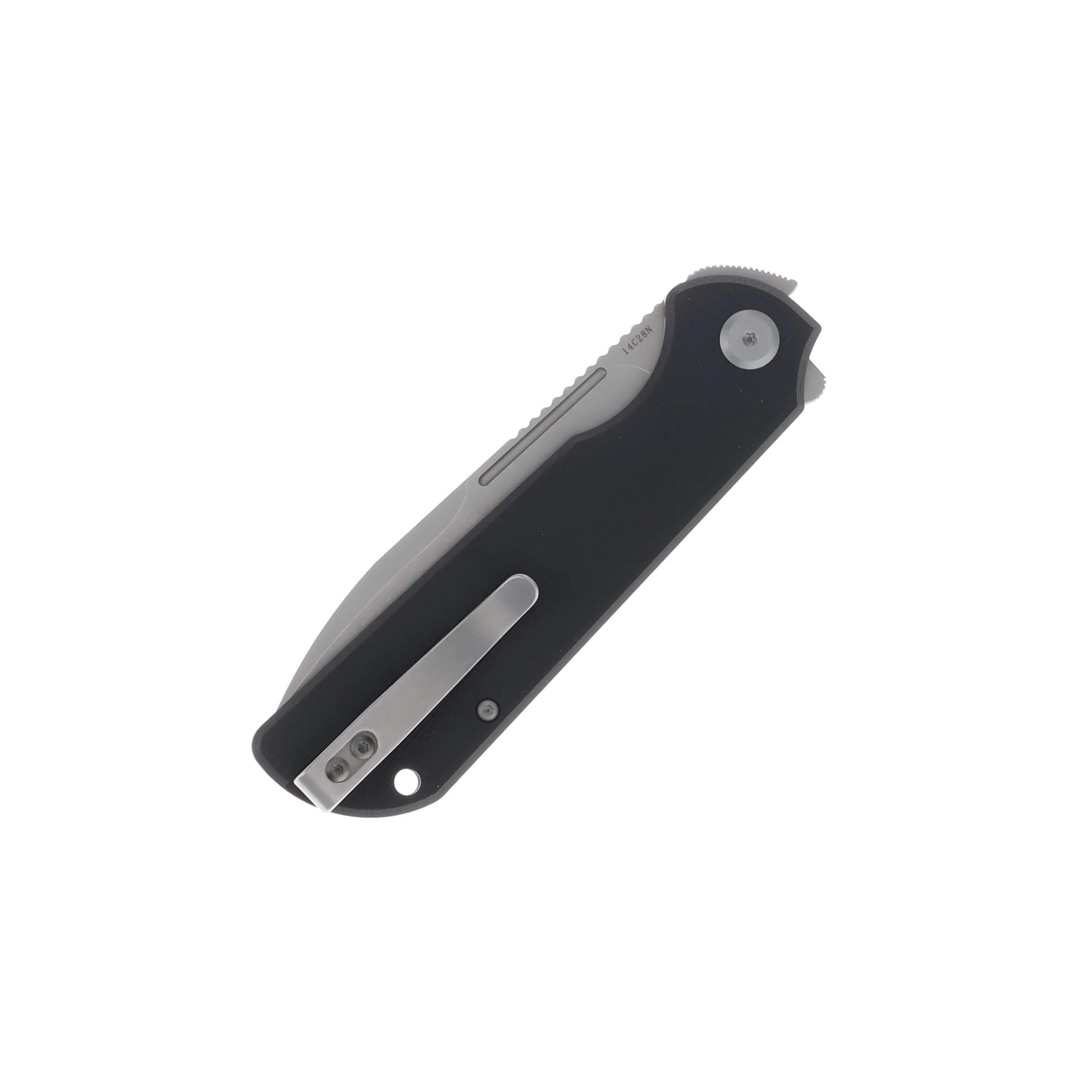 Eutektik Liong Mah Binary Left Handed G-10 Black 3.75 In Sandvik Stonewash Drop Point LM26 View 4