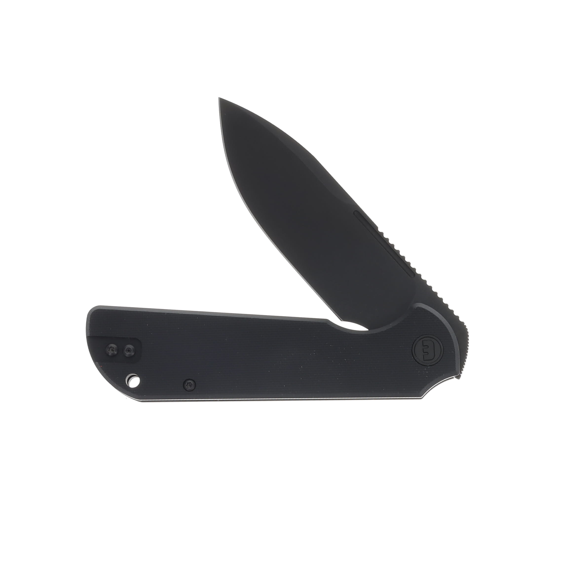 Eutektik Liong Mah Binary Right Handed G-10 Black 3.75 In Sandvik Blackwash Drop Point LM27 View 3